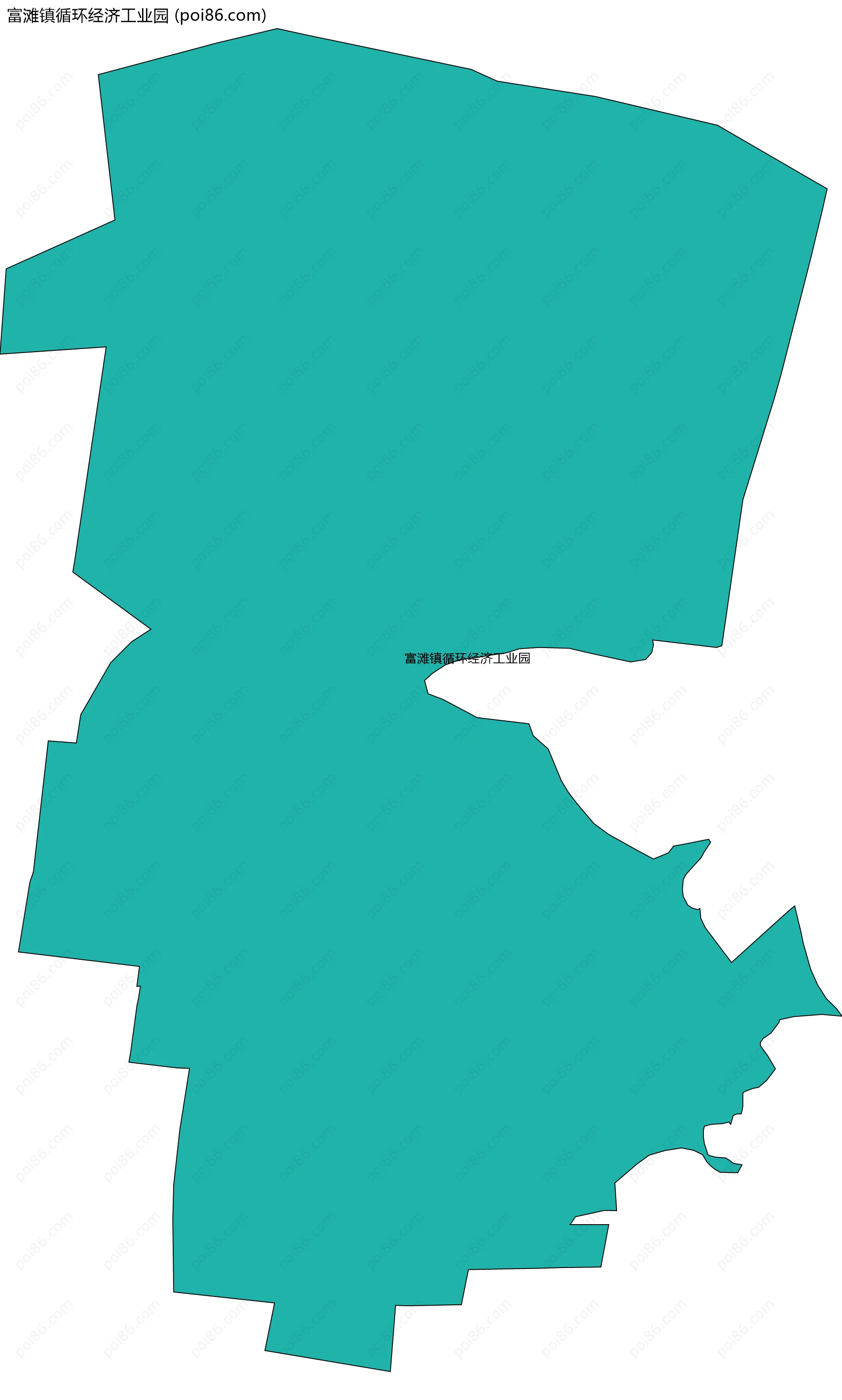 富滩镇循环经济工业园边界地图