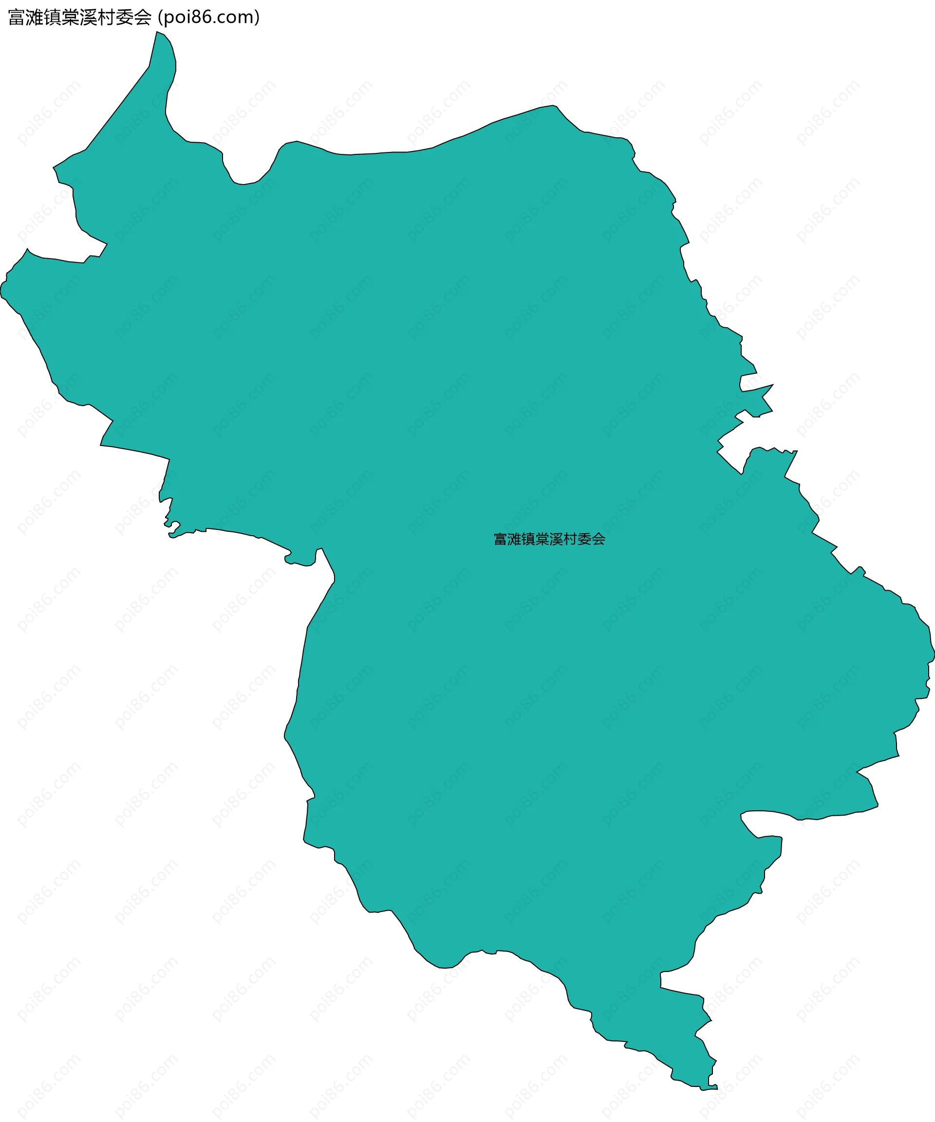 富滩镇棠溪村委会边界地图