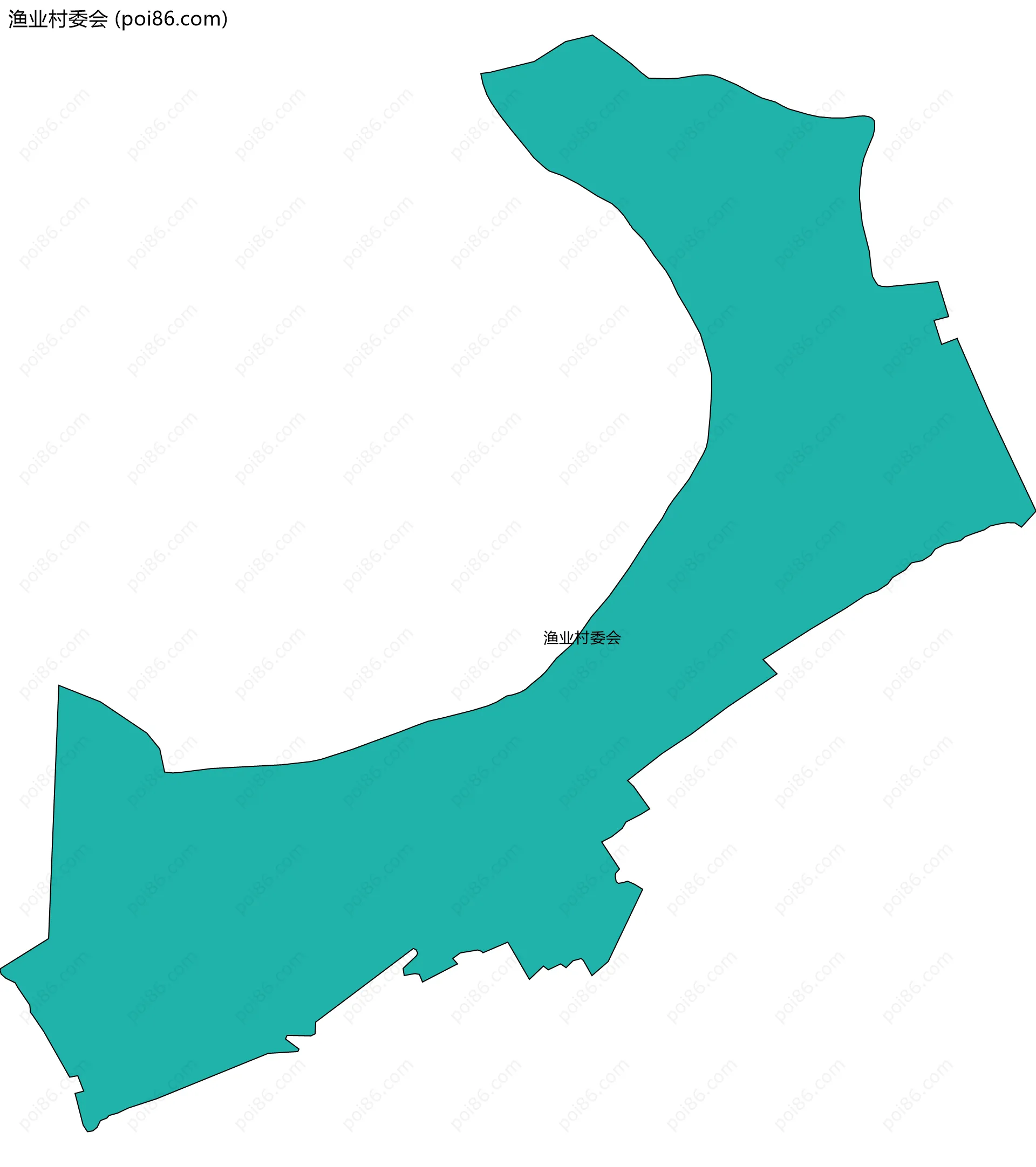 渔业村委会边界地图