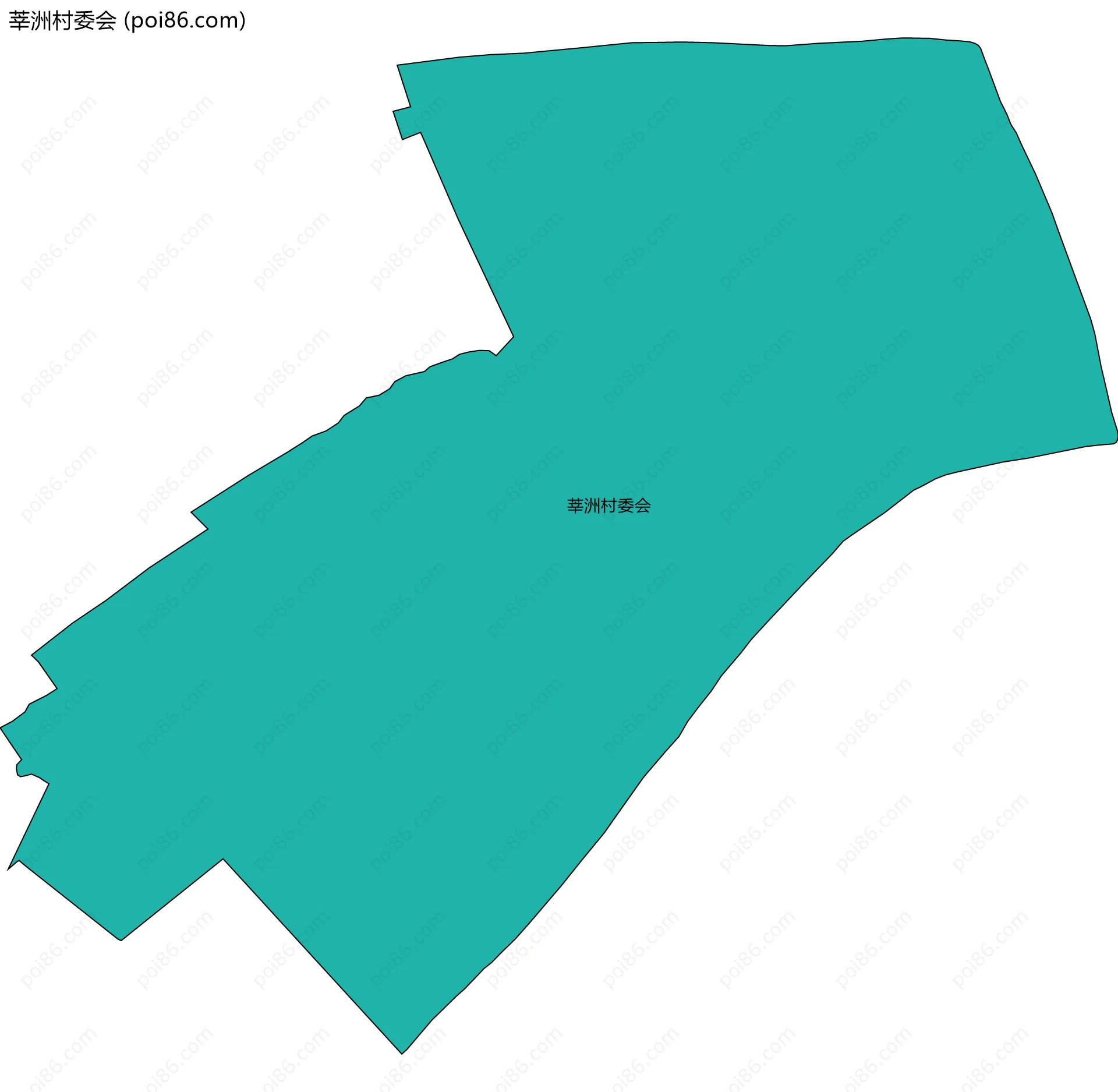 莘洲村委会边界地图