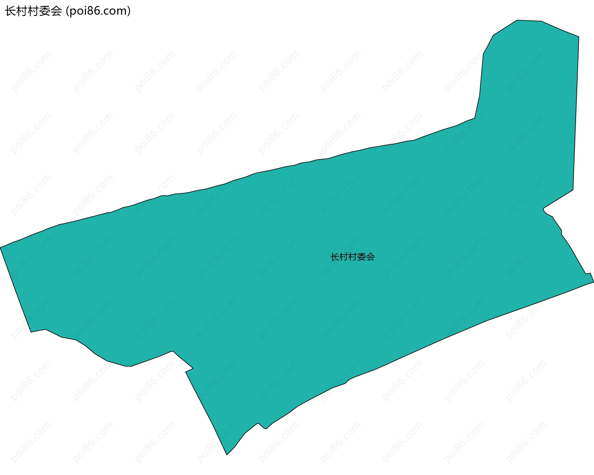 长村村委会边界地图