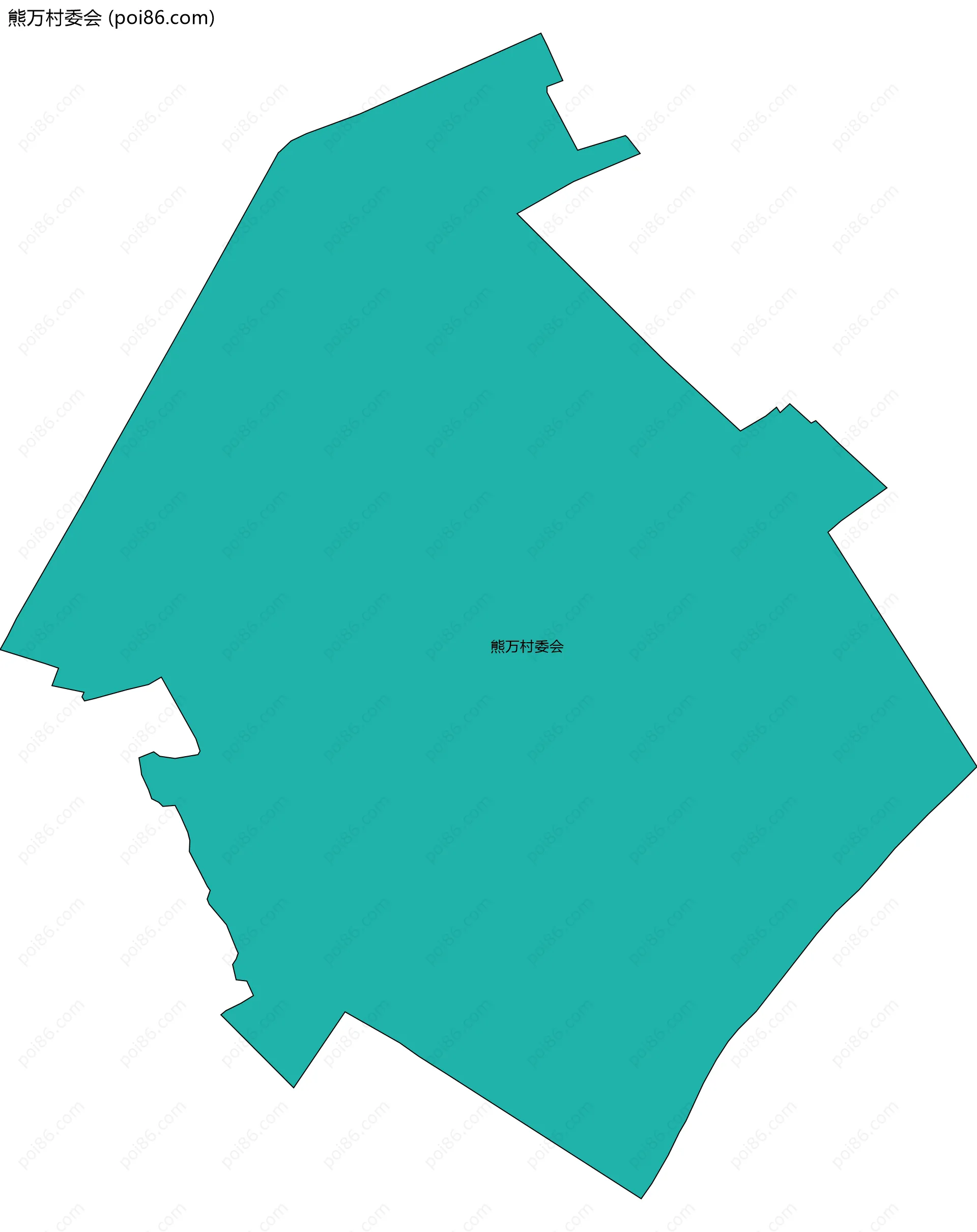 熊万村委会边界地图