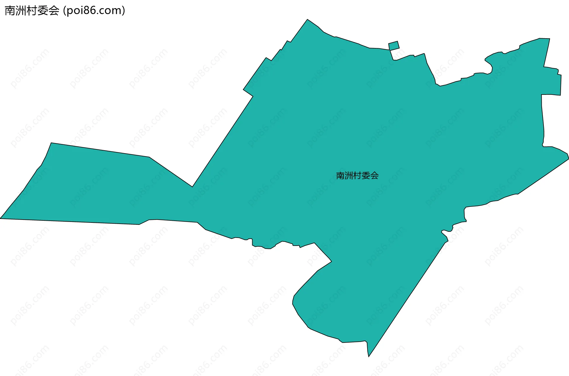 南洲村委会边界地图