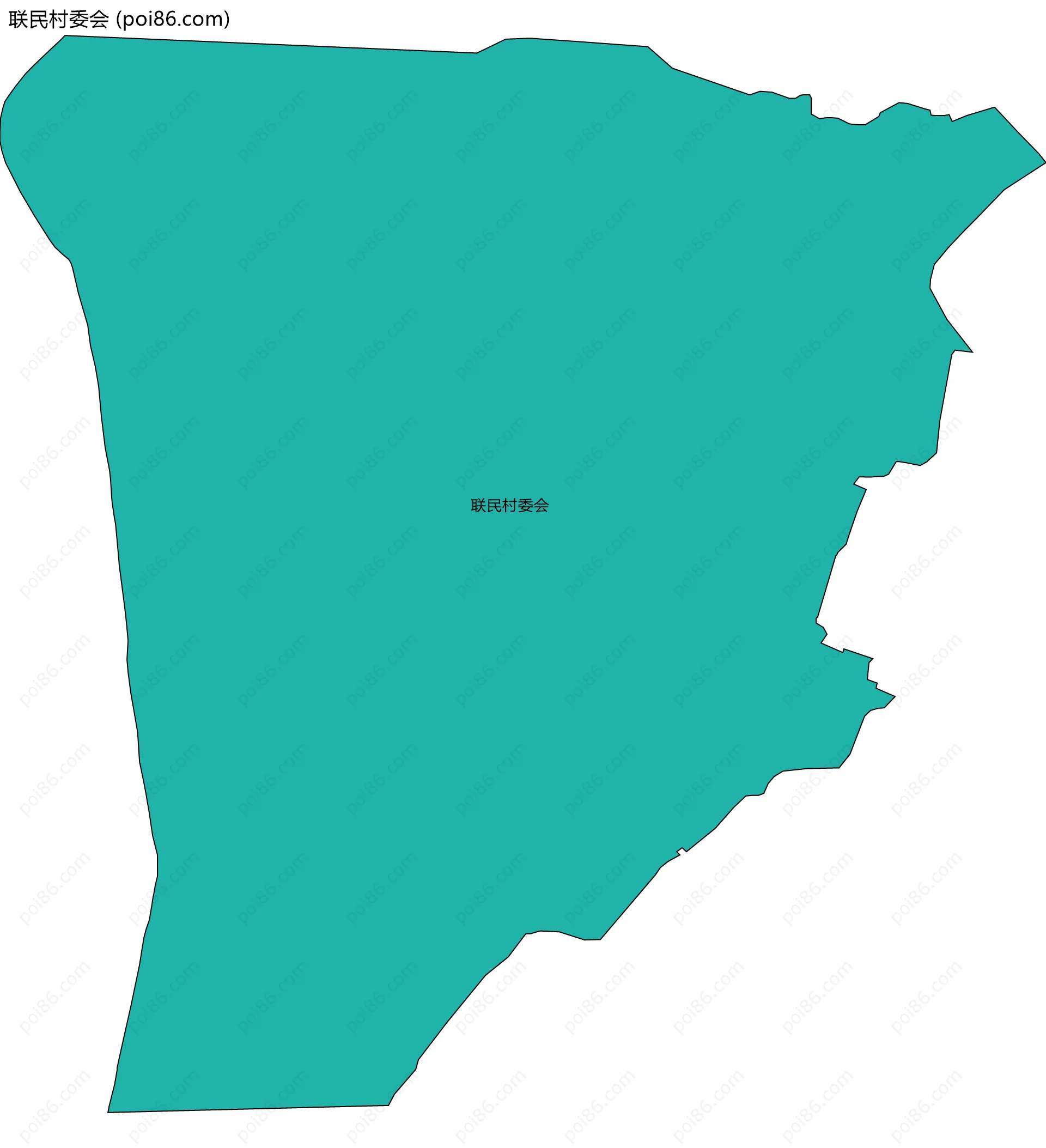 联民村委会边界地图