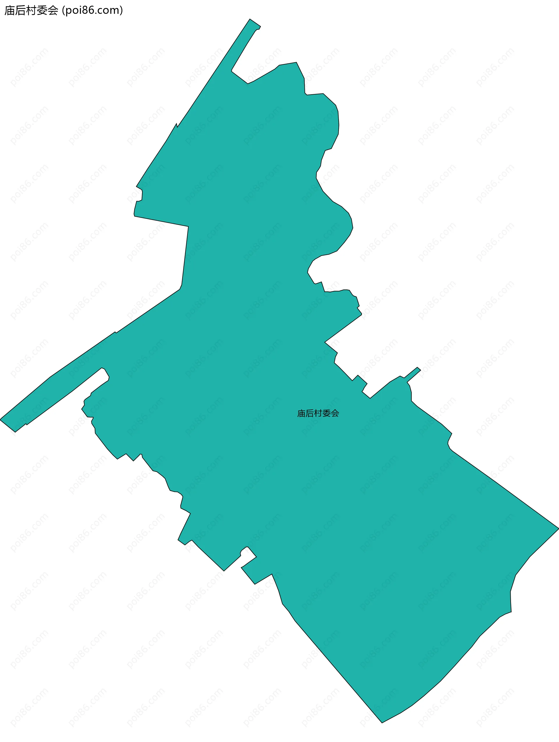 庙后村委会边界地图