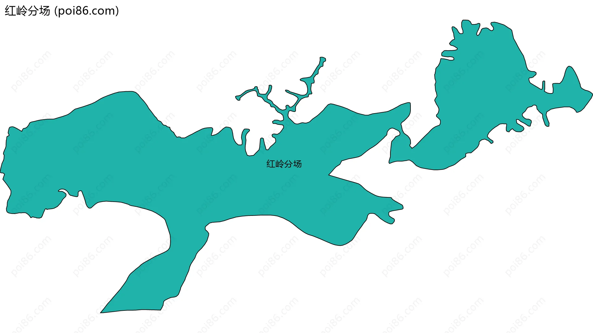 红岭分场边界地图