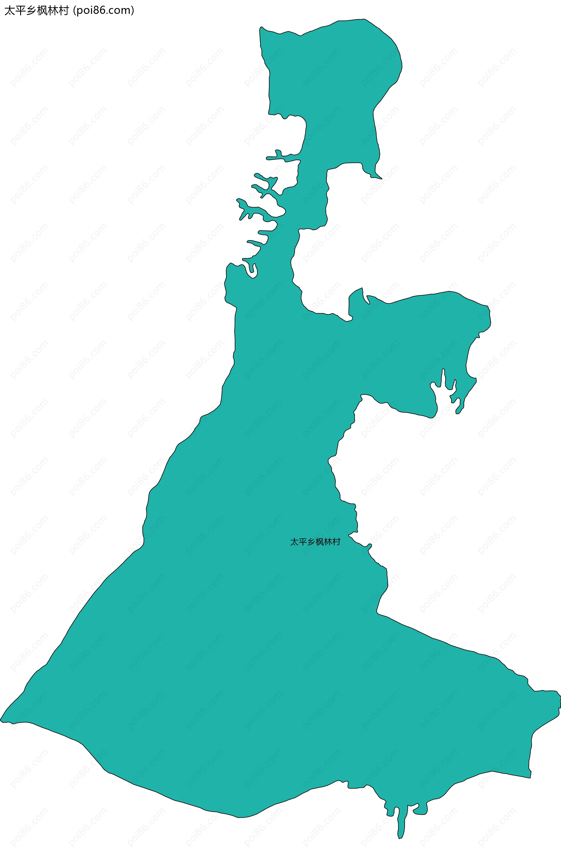 太平乡枫林村边界地图