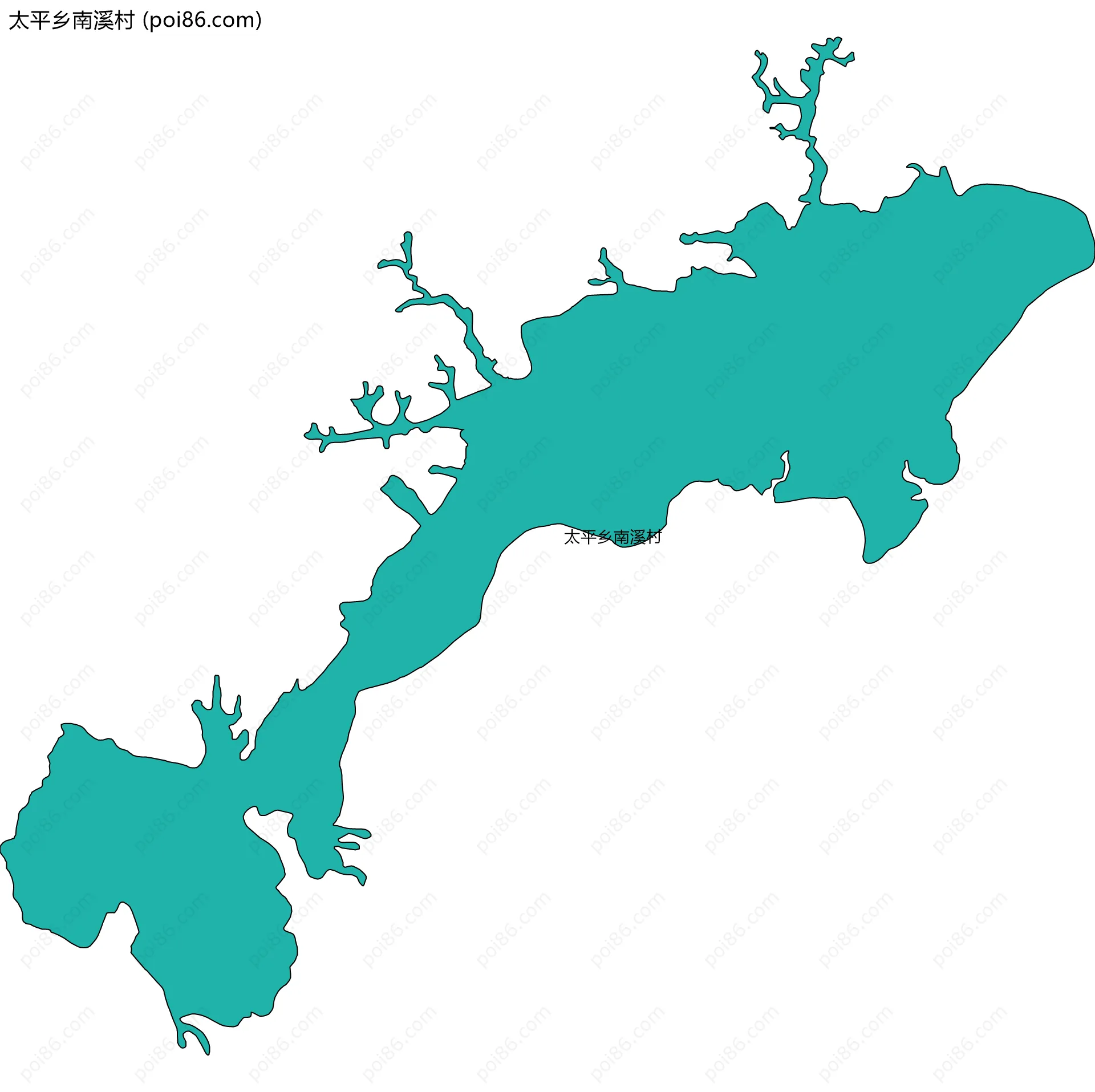 太平乡南溪村边界地图