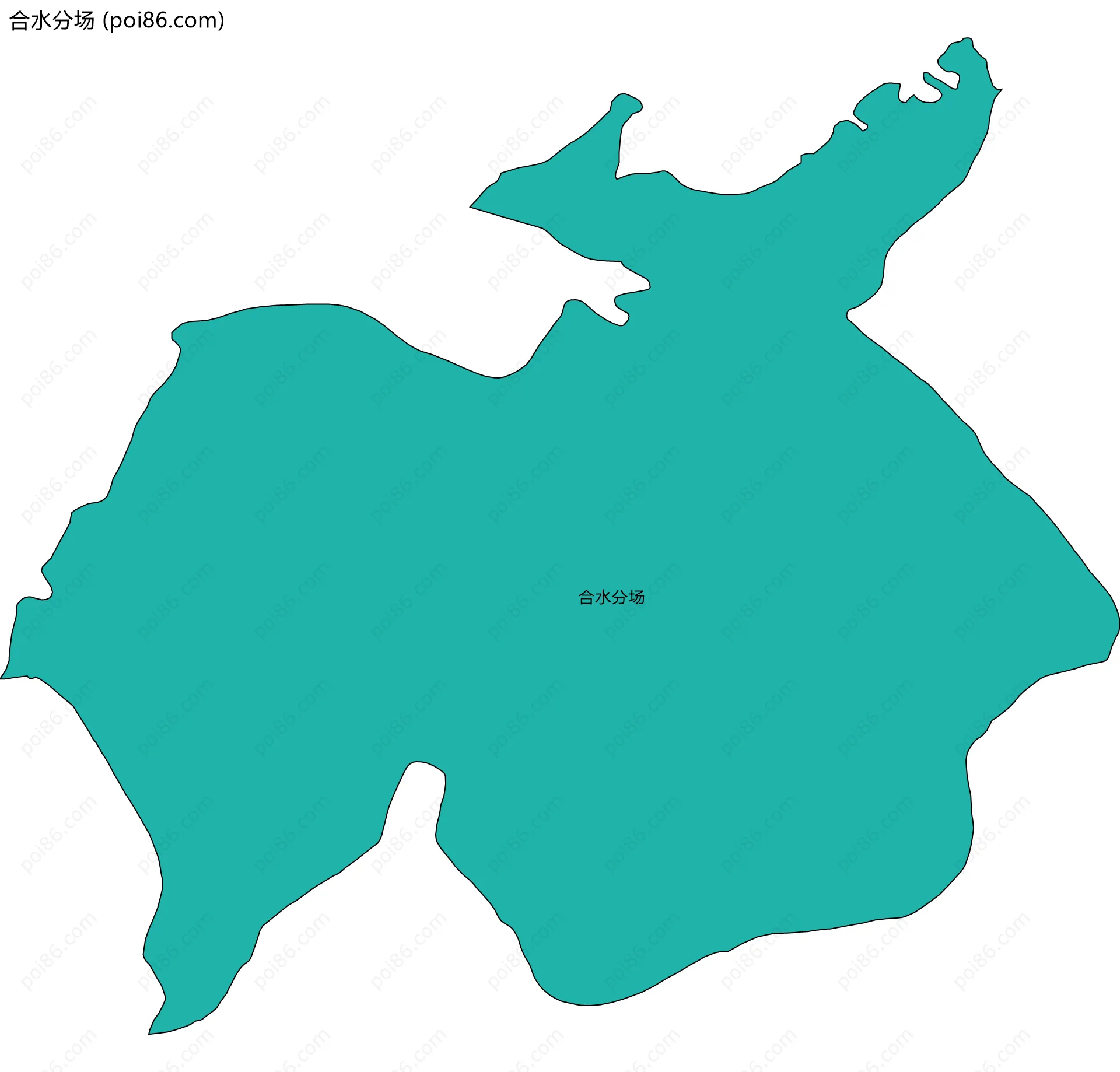 合水分场边界地图