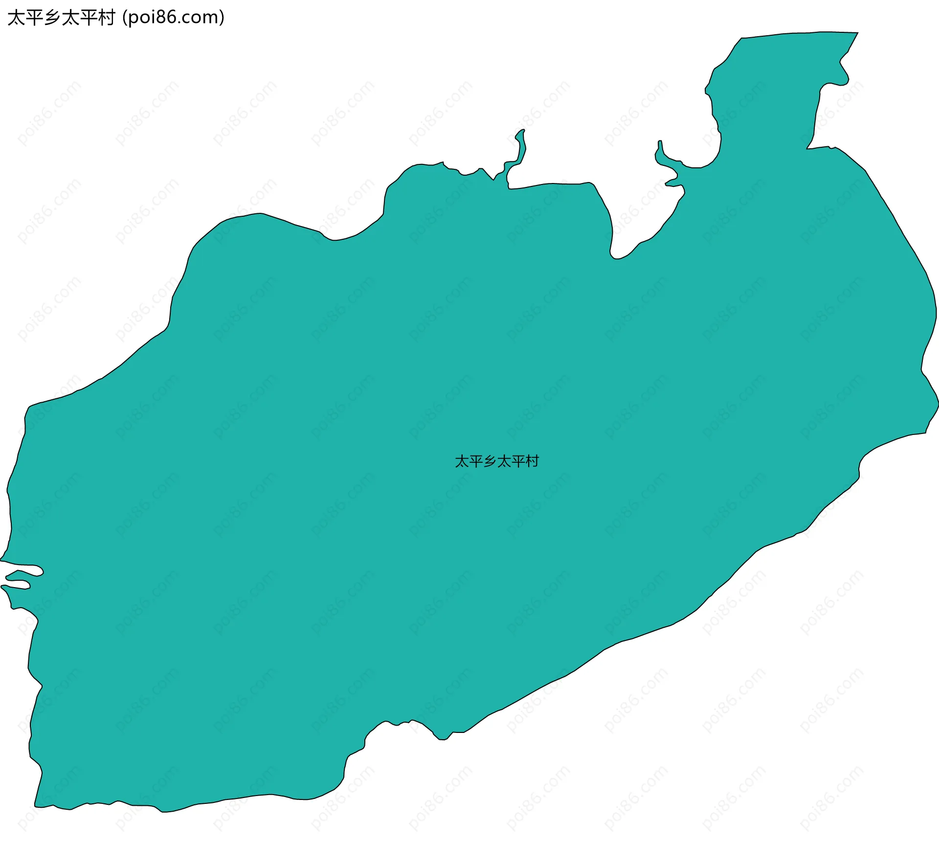 太平乡太平村边界地图