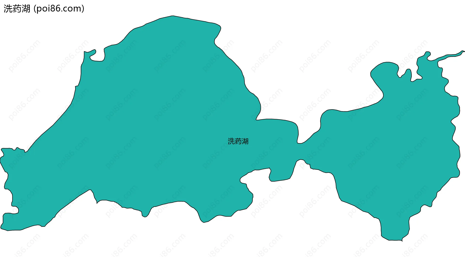 洗药湖边界地图
