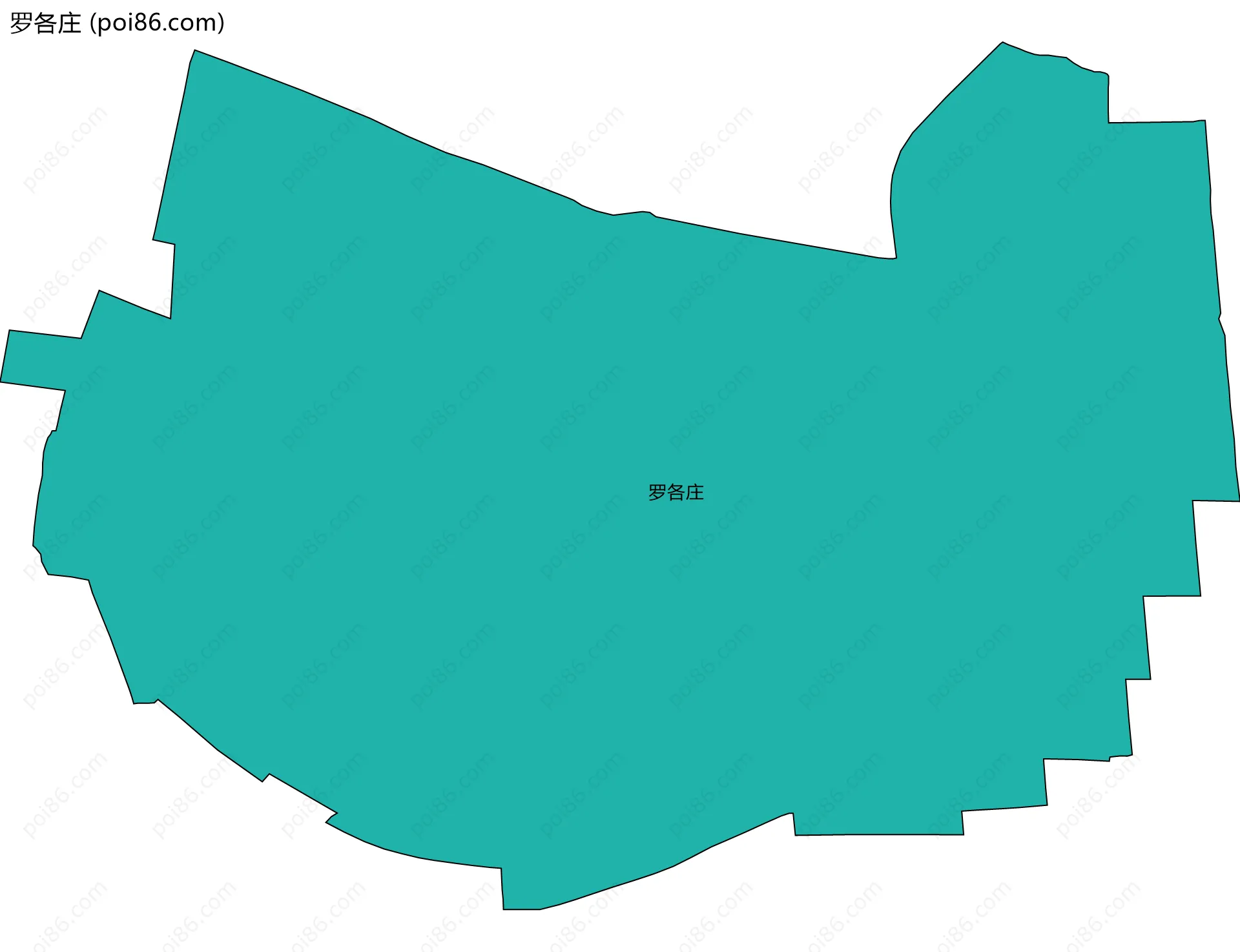 罗各庄边界地图