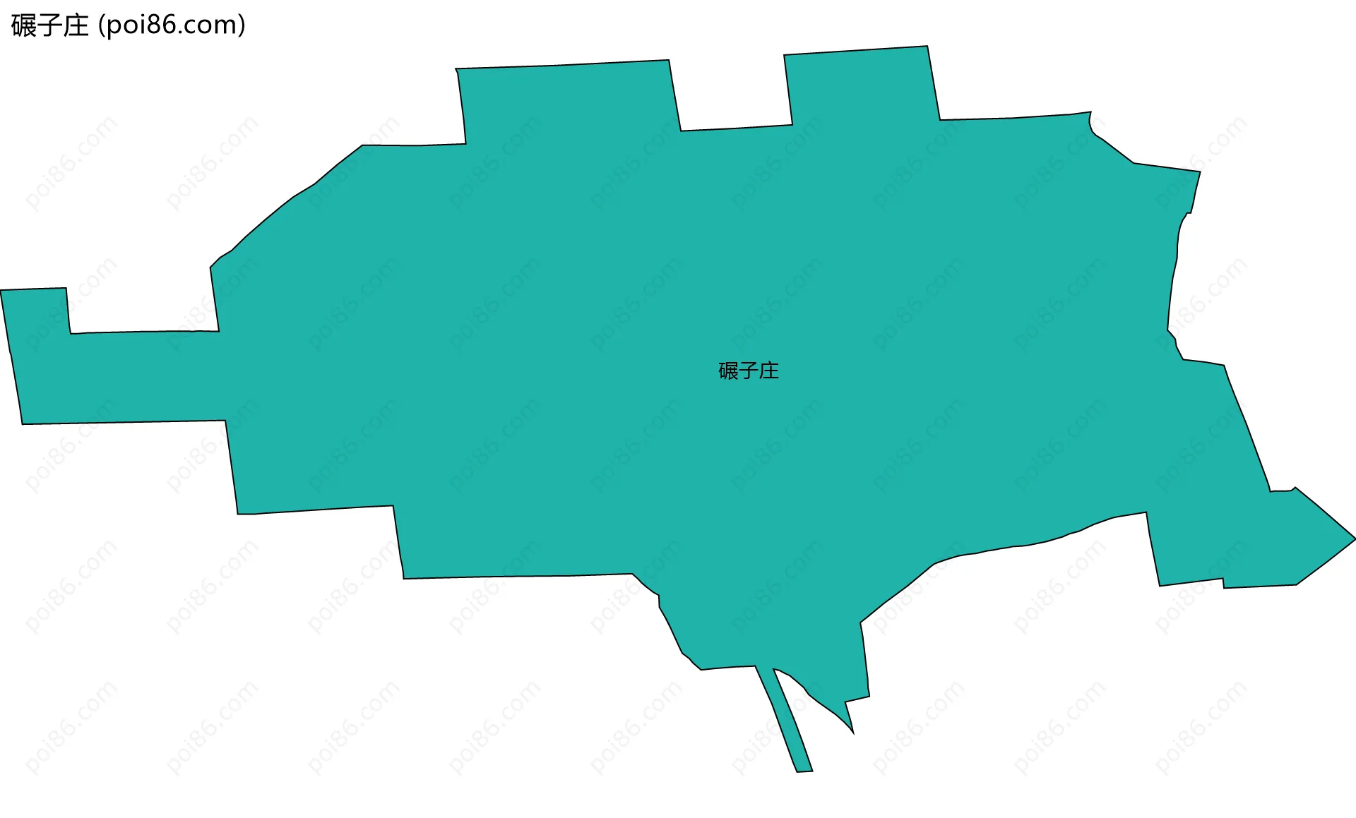 碾子庄边界地图