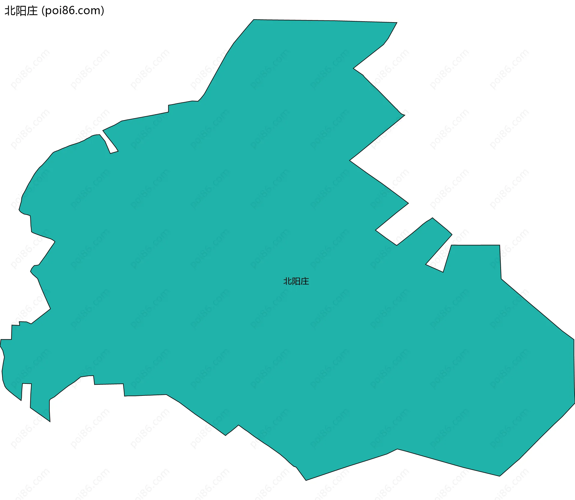 北阳庄边界地图
