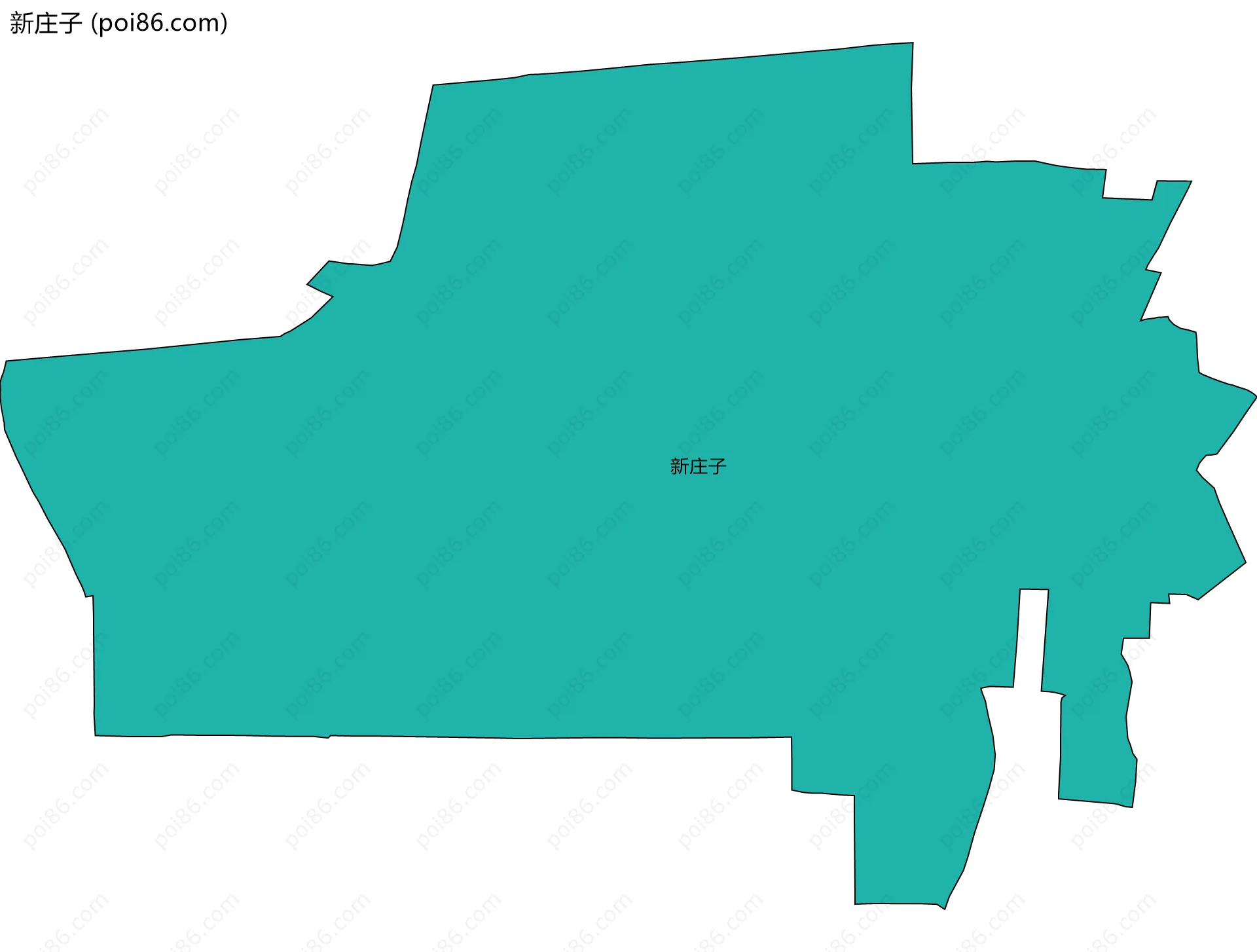新庄子边界地图