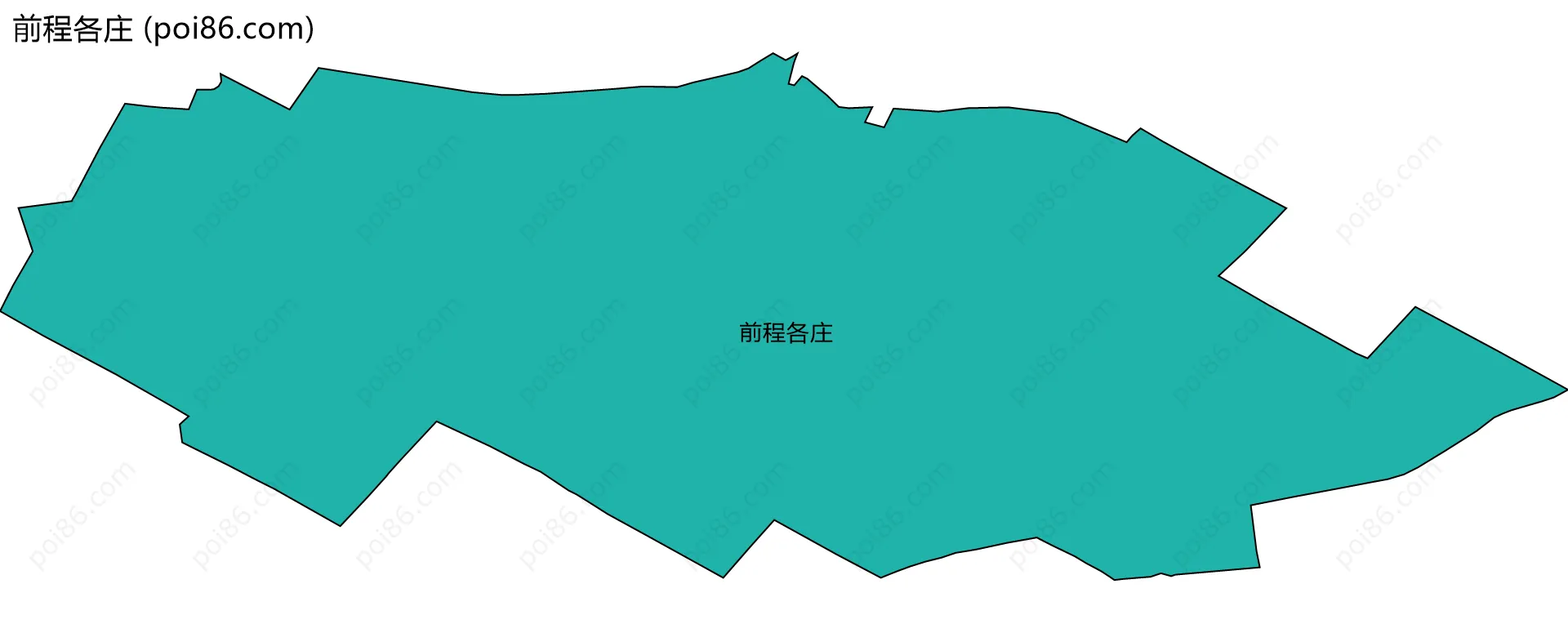 前程各庄边界地图