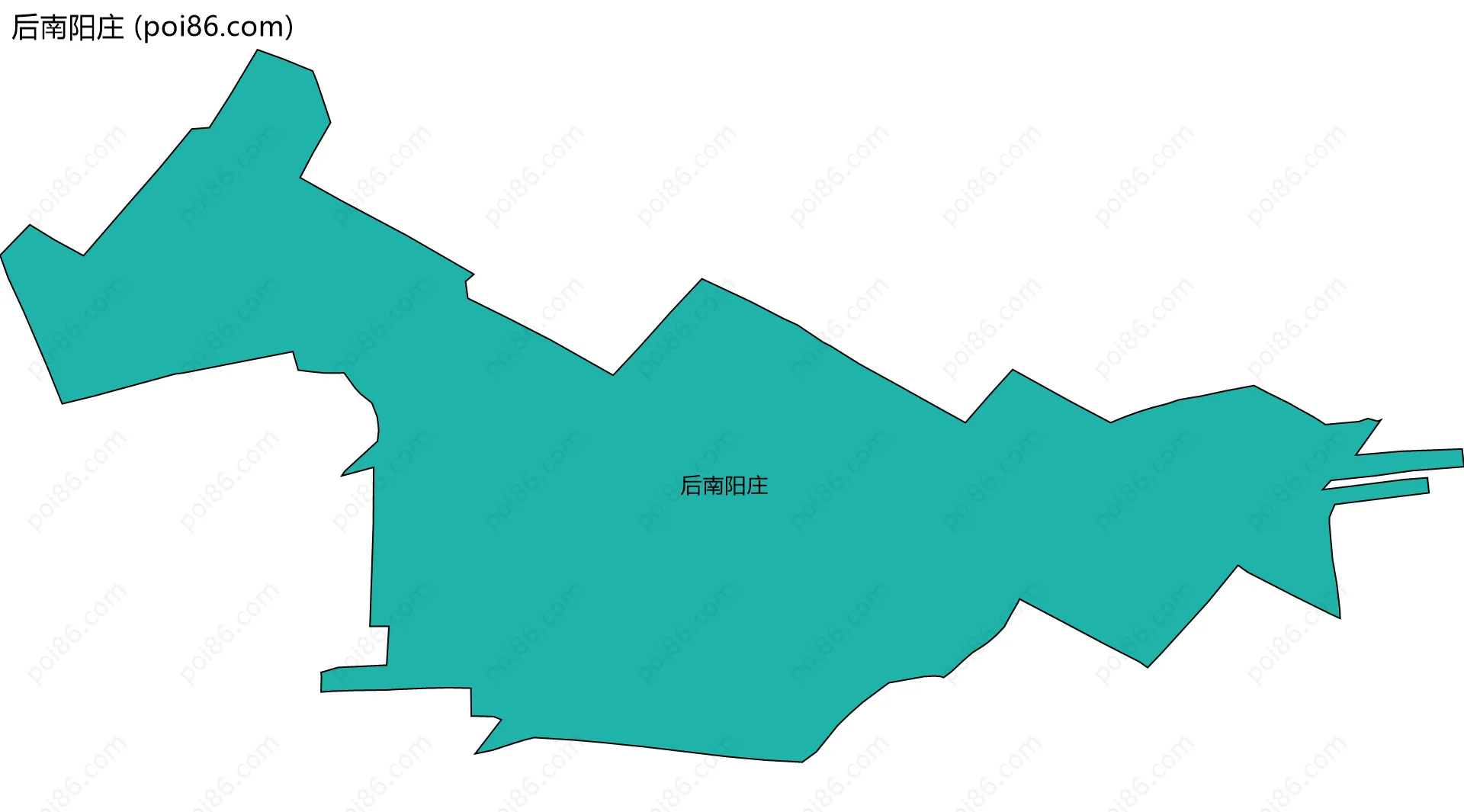 后南阳庄边界地图