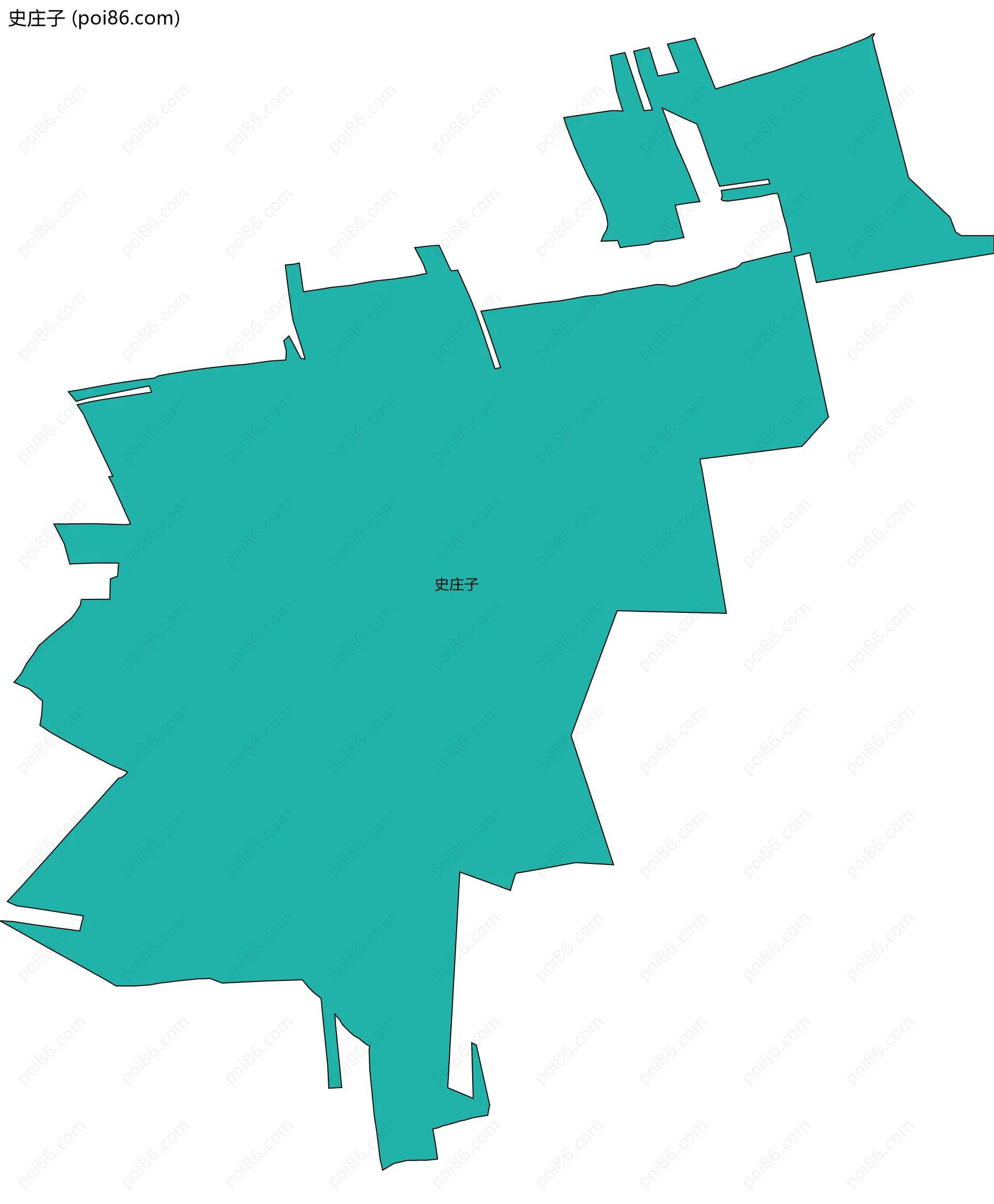 史庄子边界地图