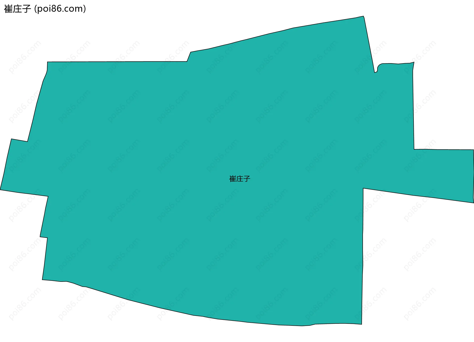 崔庄子边界地图