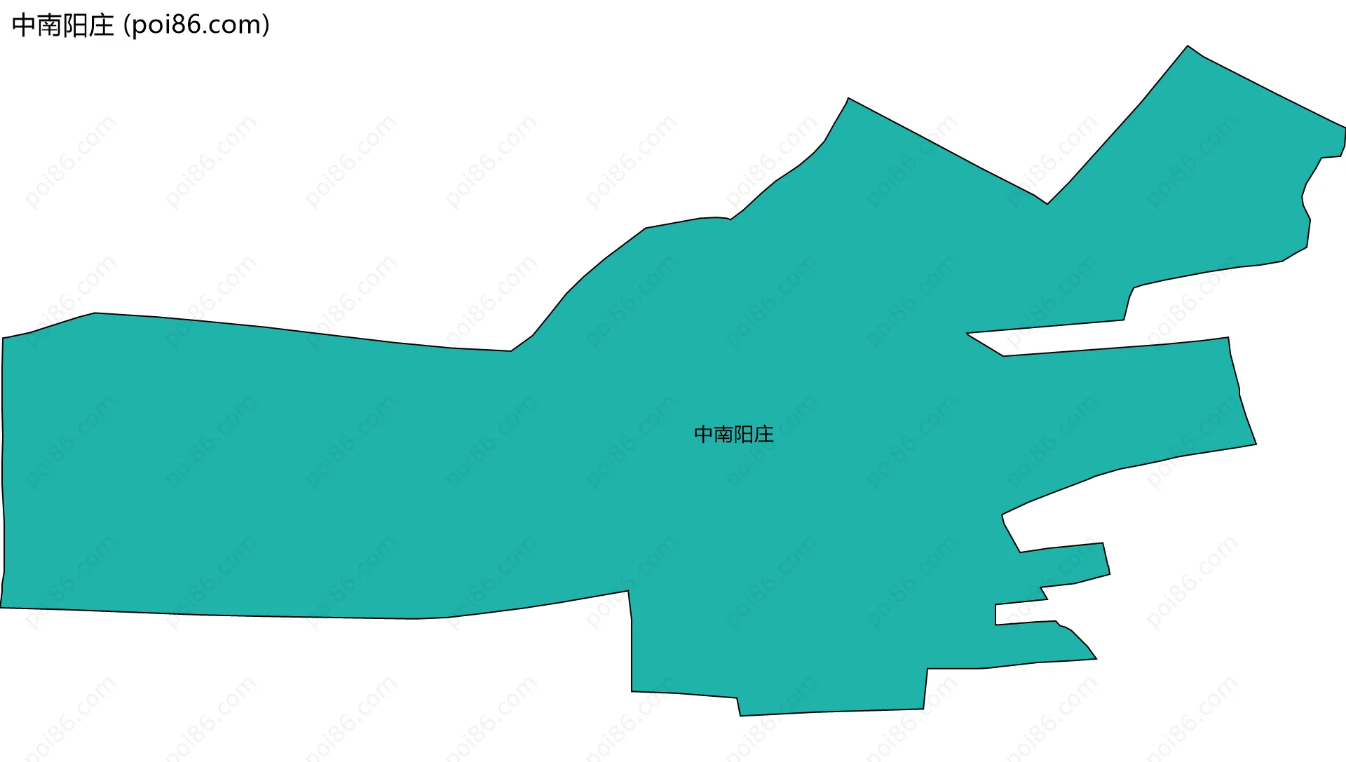 中南阳庄边界地图