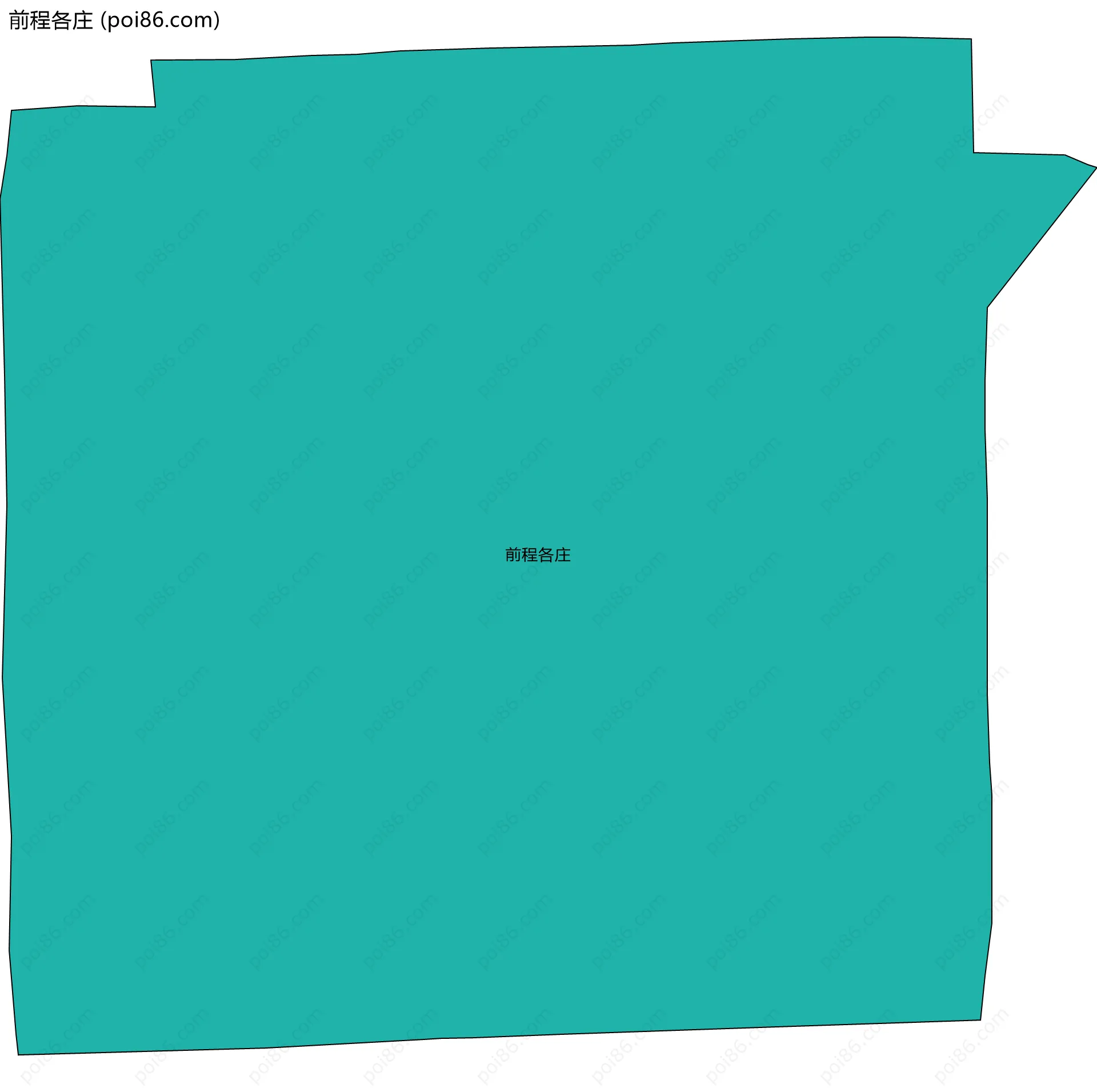 前程各庄边界地图