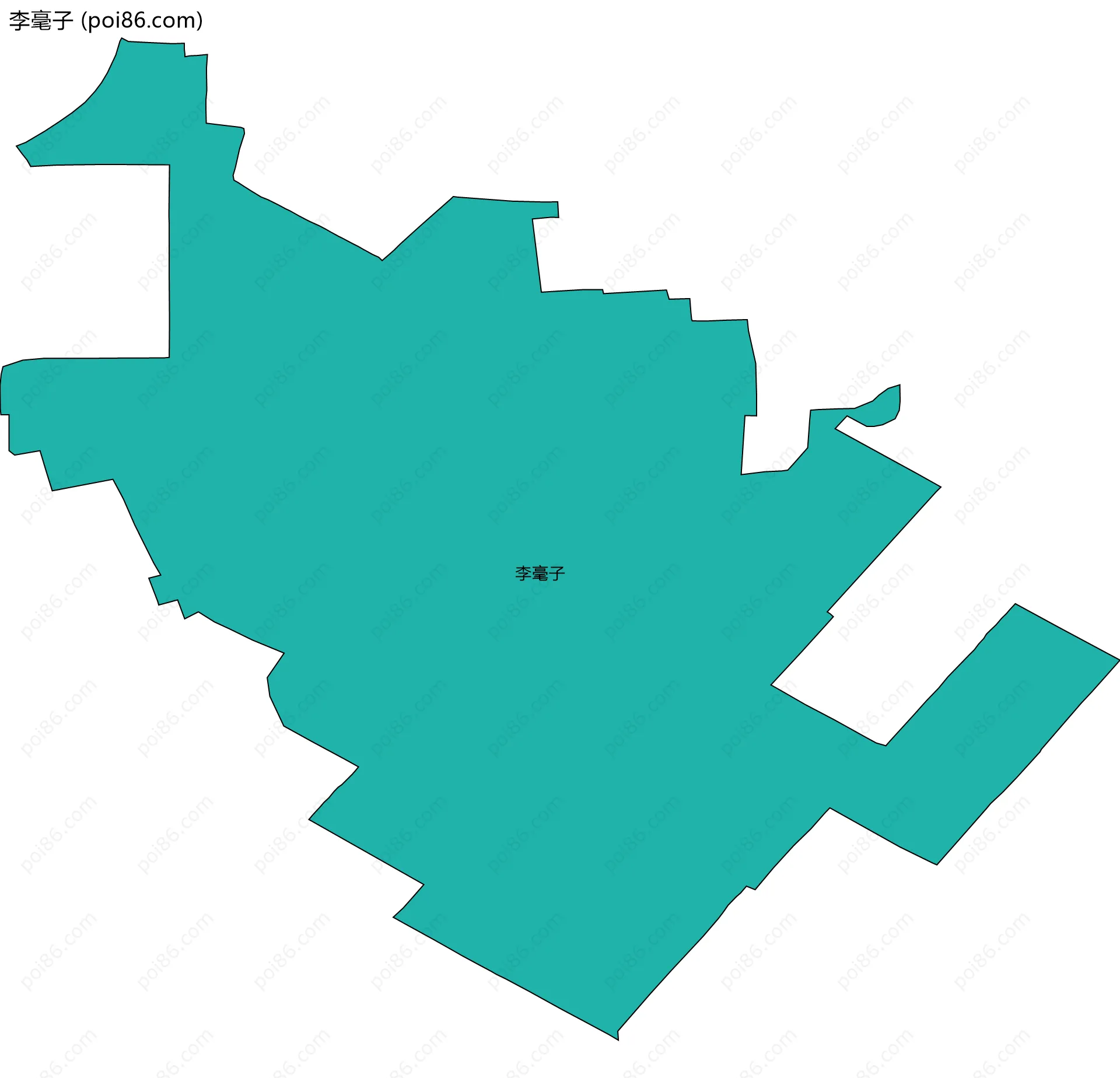 李毫子边界地图