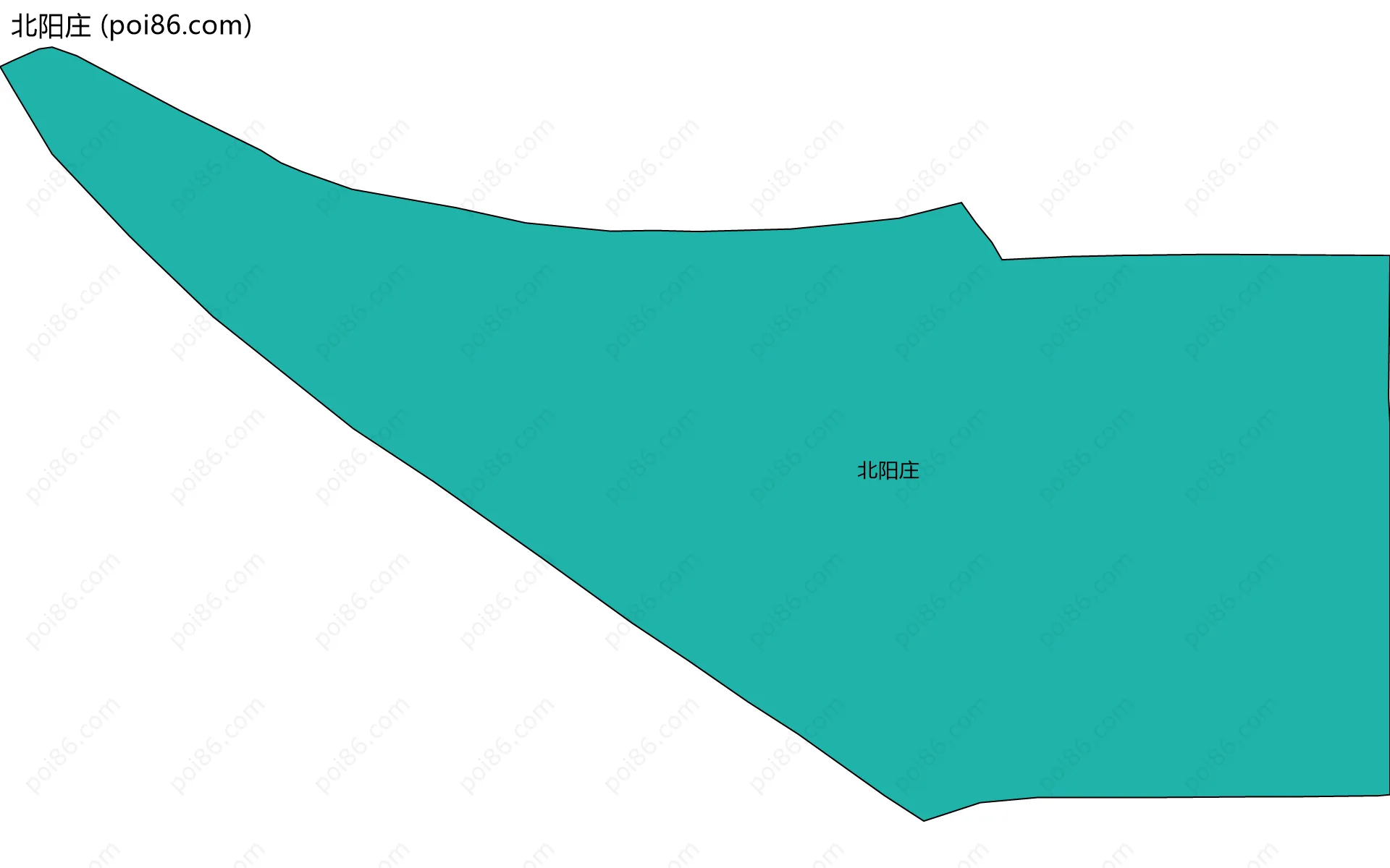 北阳庄边界地图
