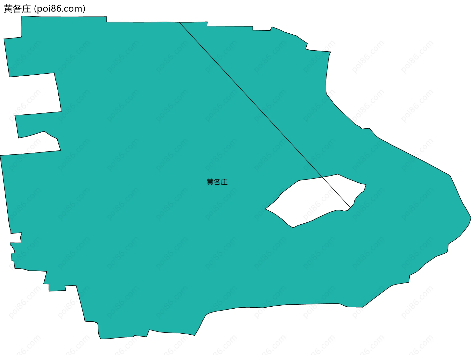 黄各庄边界地图
