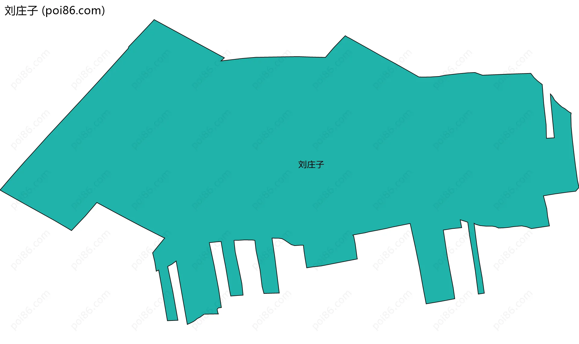 刘庄子边界地图