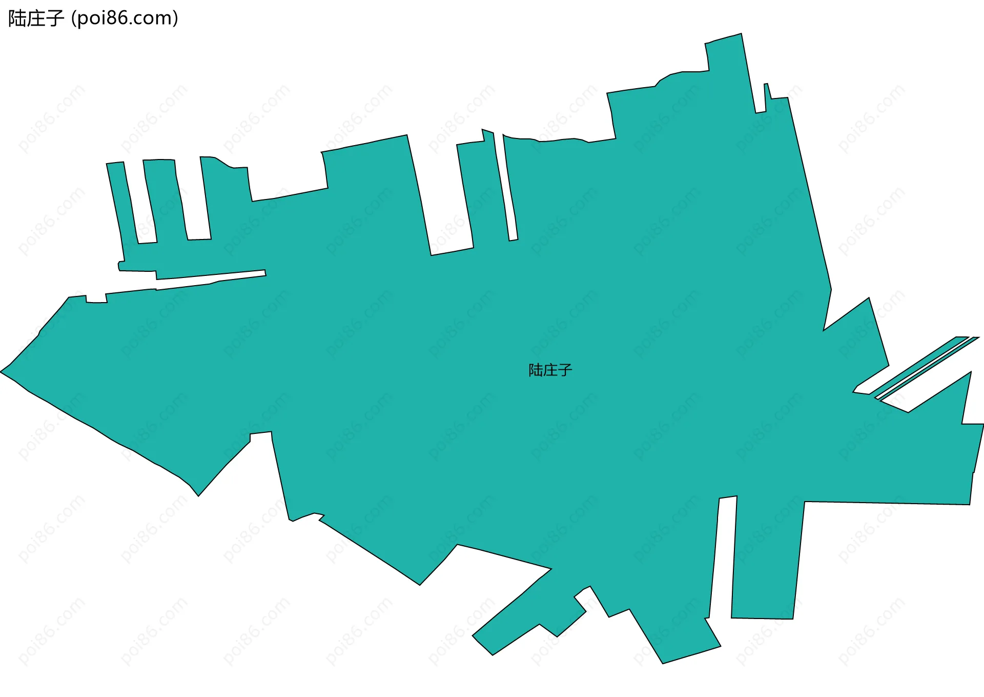 陆庄子边界地图