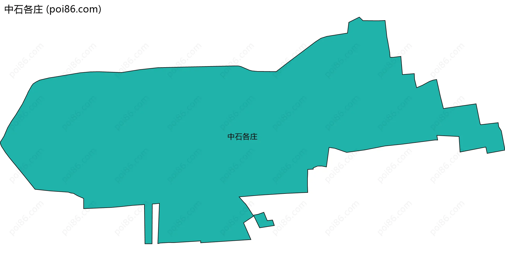 中石各庄边界地图