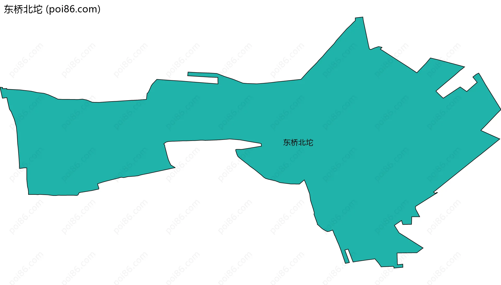 东桥北坨边界地图