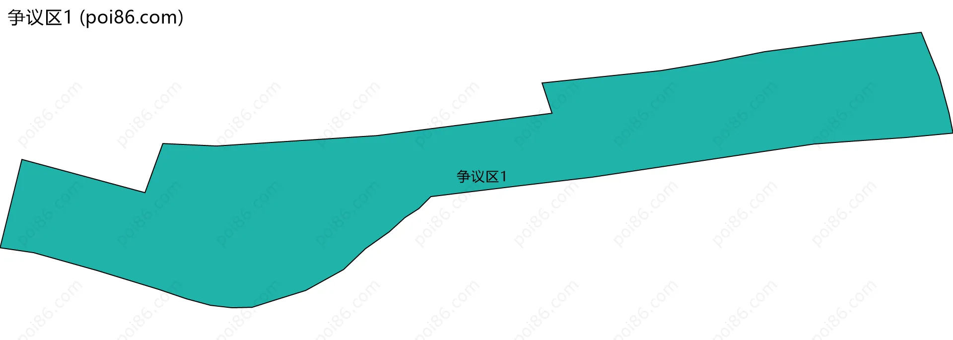 争议区1边界地图