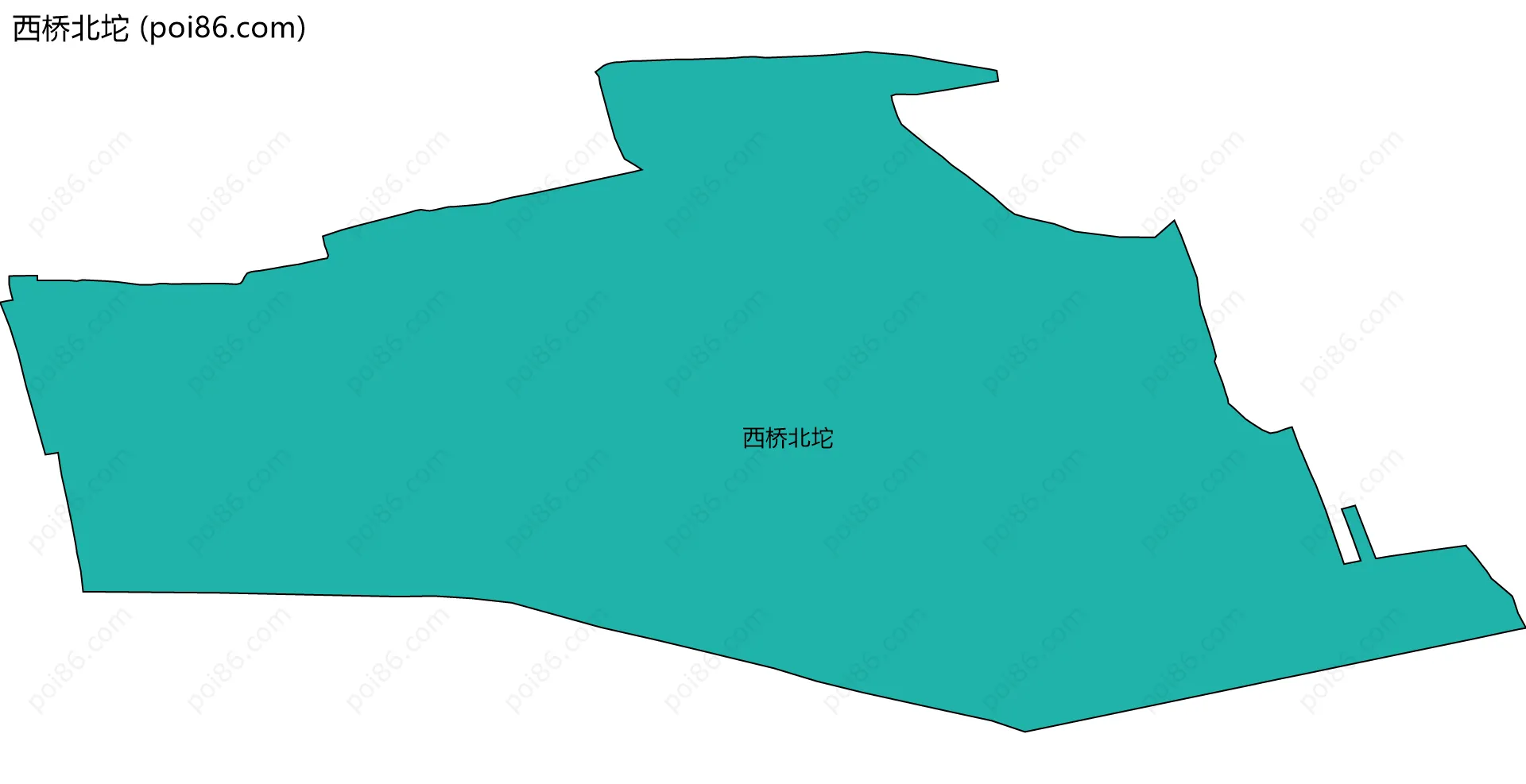 西桥北坨边界地图