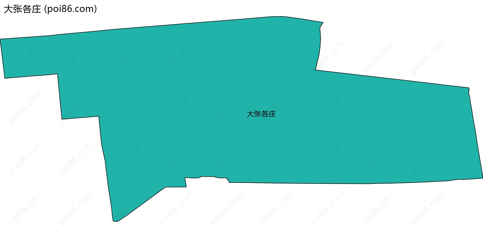 大张各庄边界地图