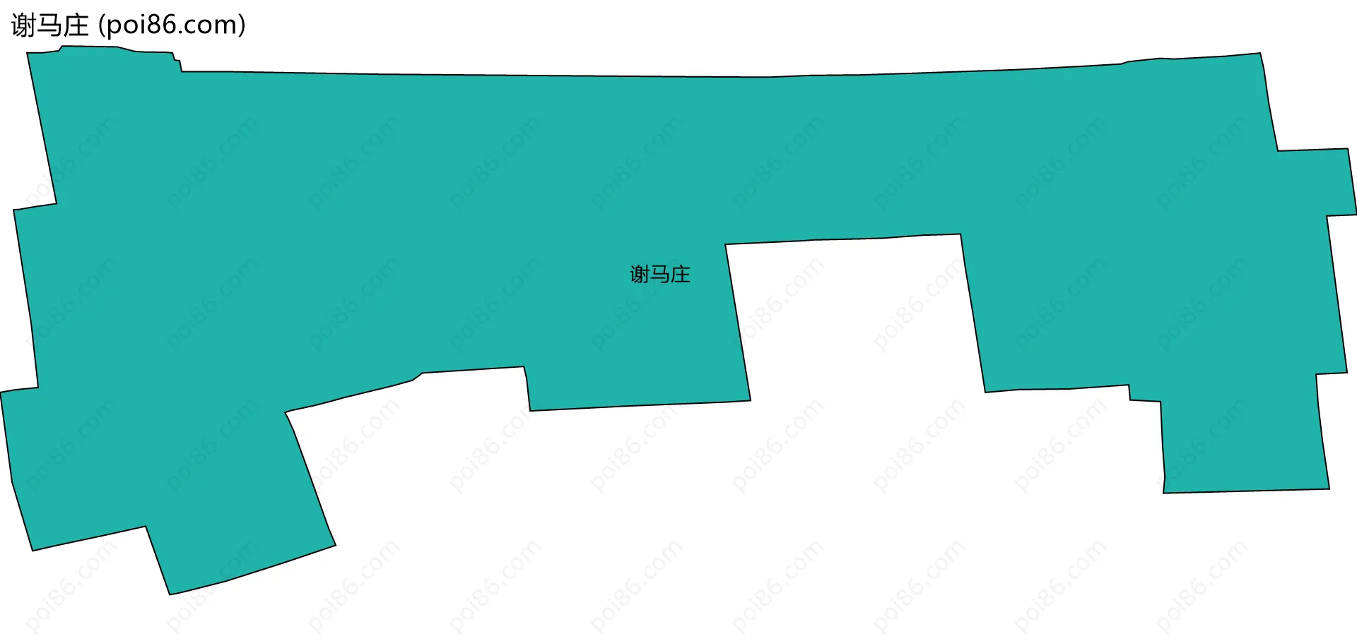 谢马庄边界地图