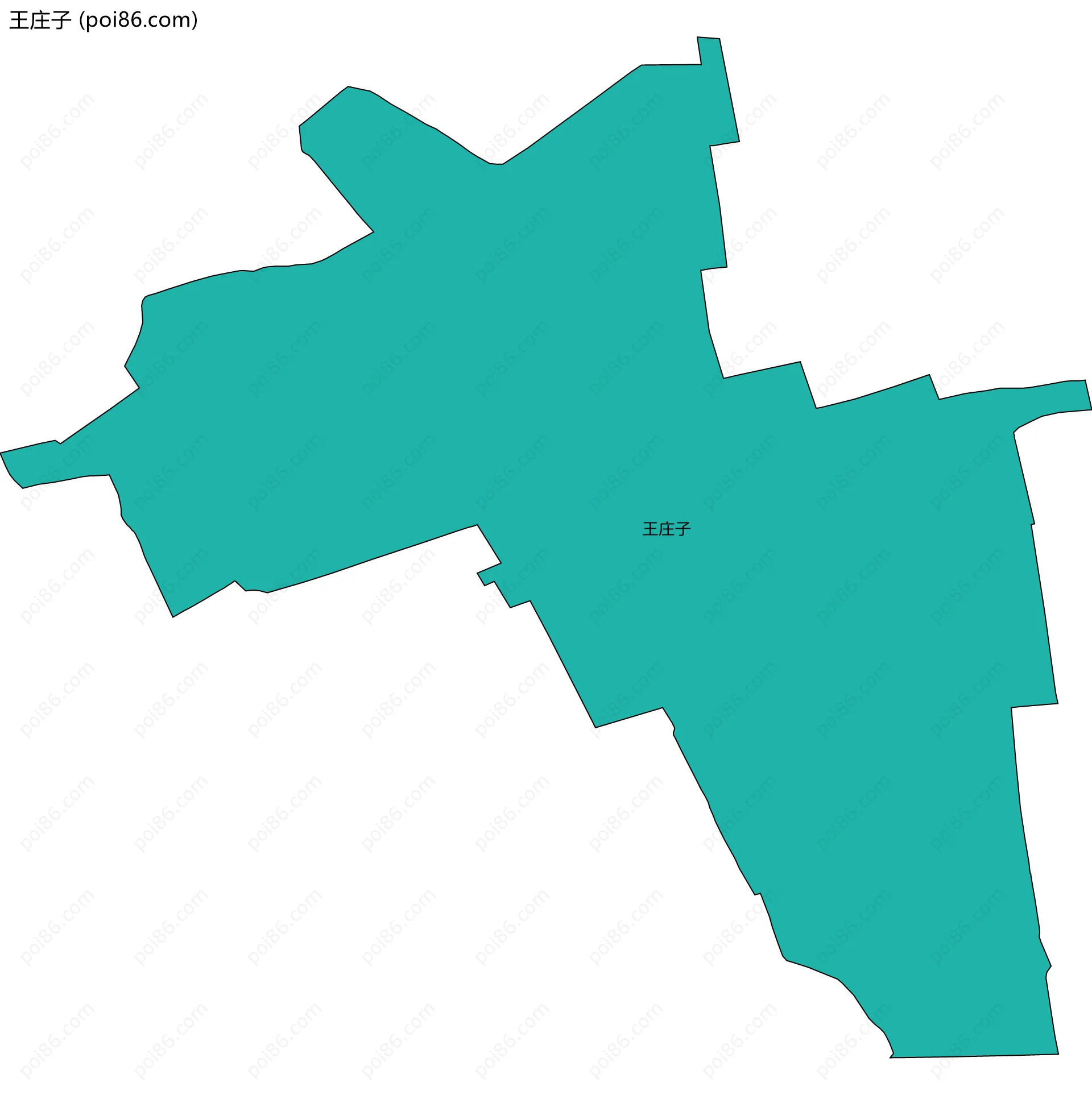 王庄子边界地图