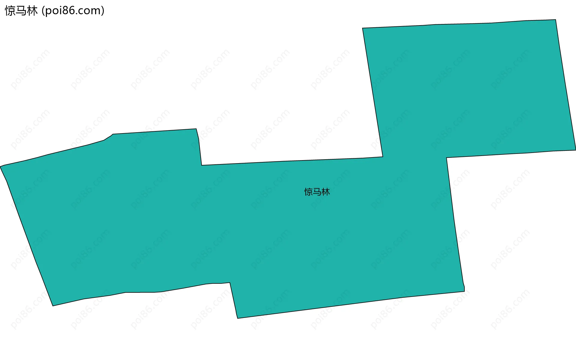 惊马林边界地图