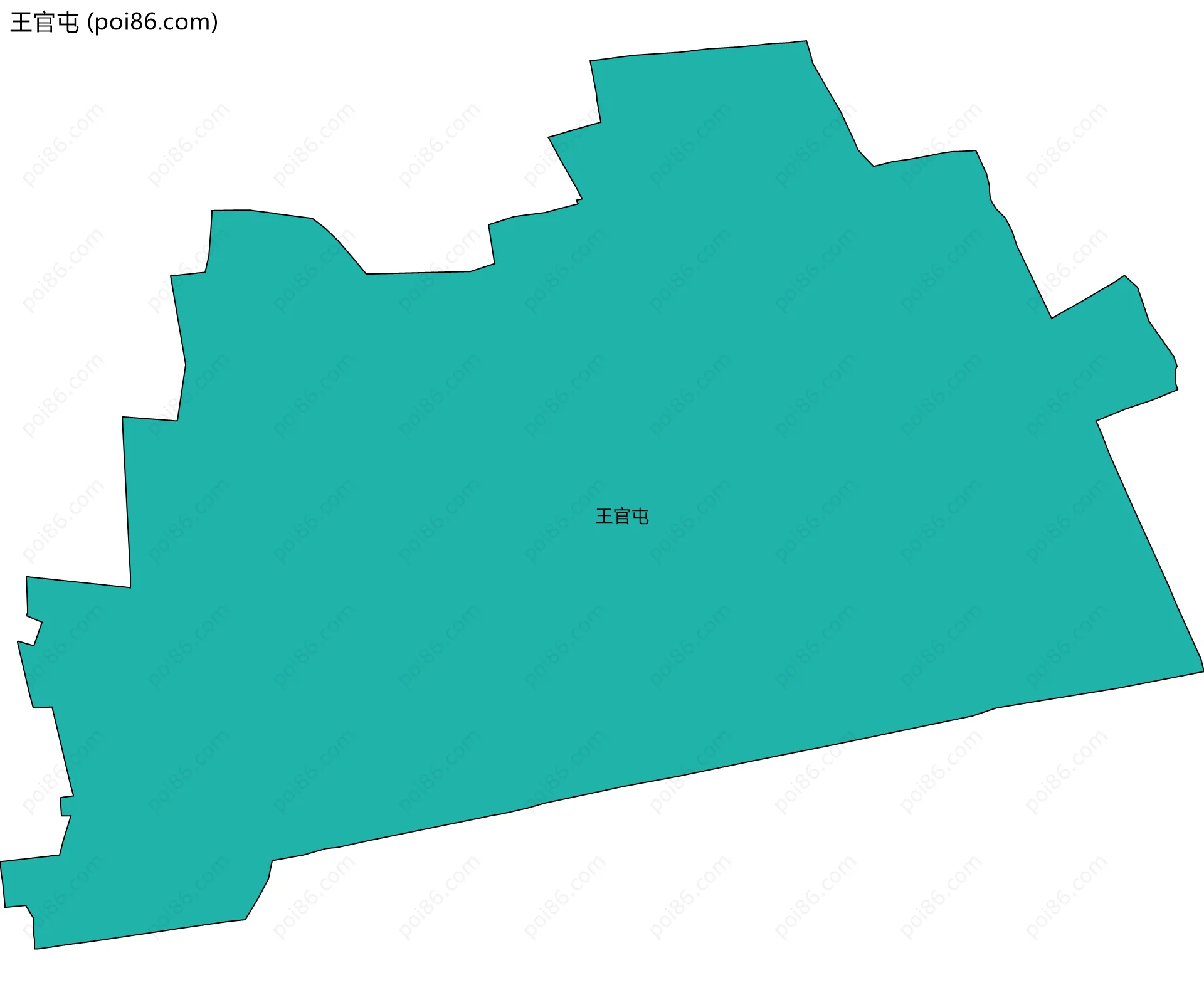 王官屯边界地图