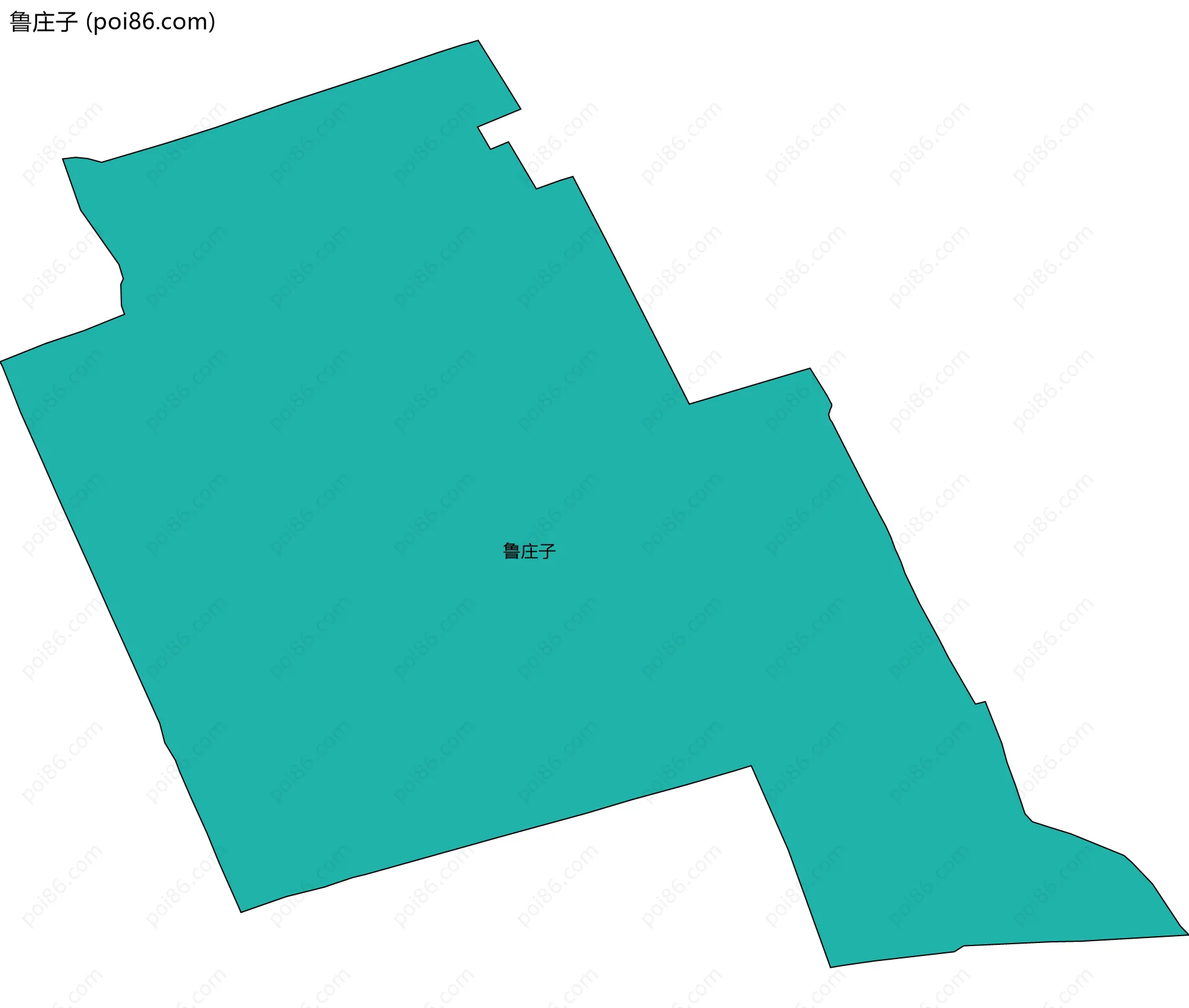 鲁庄子边界地图