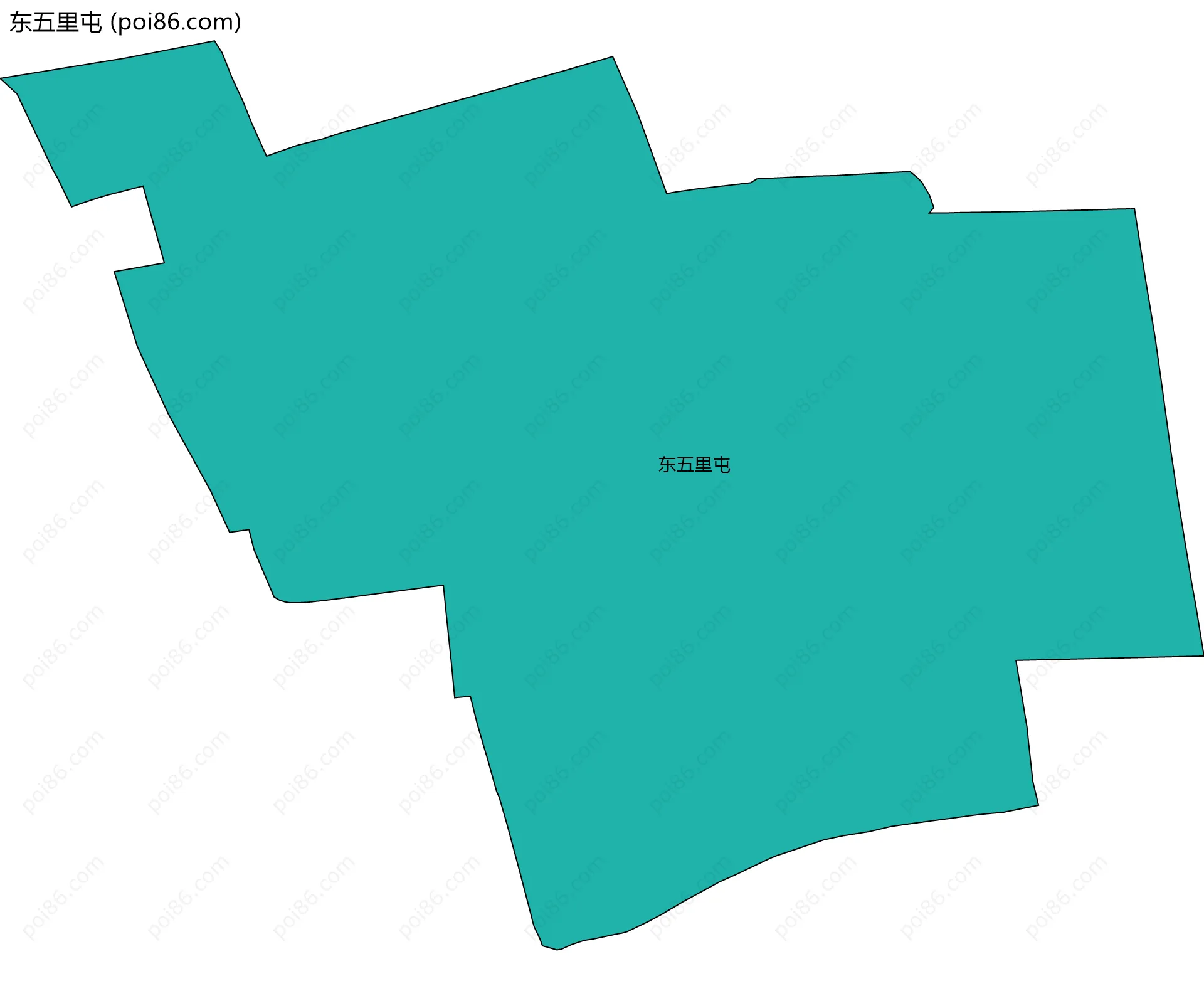 东五里屯边界地图