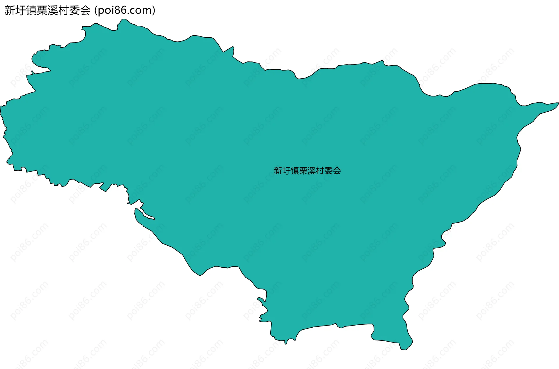 新圩镇栗溪村委会边界地图