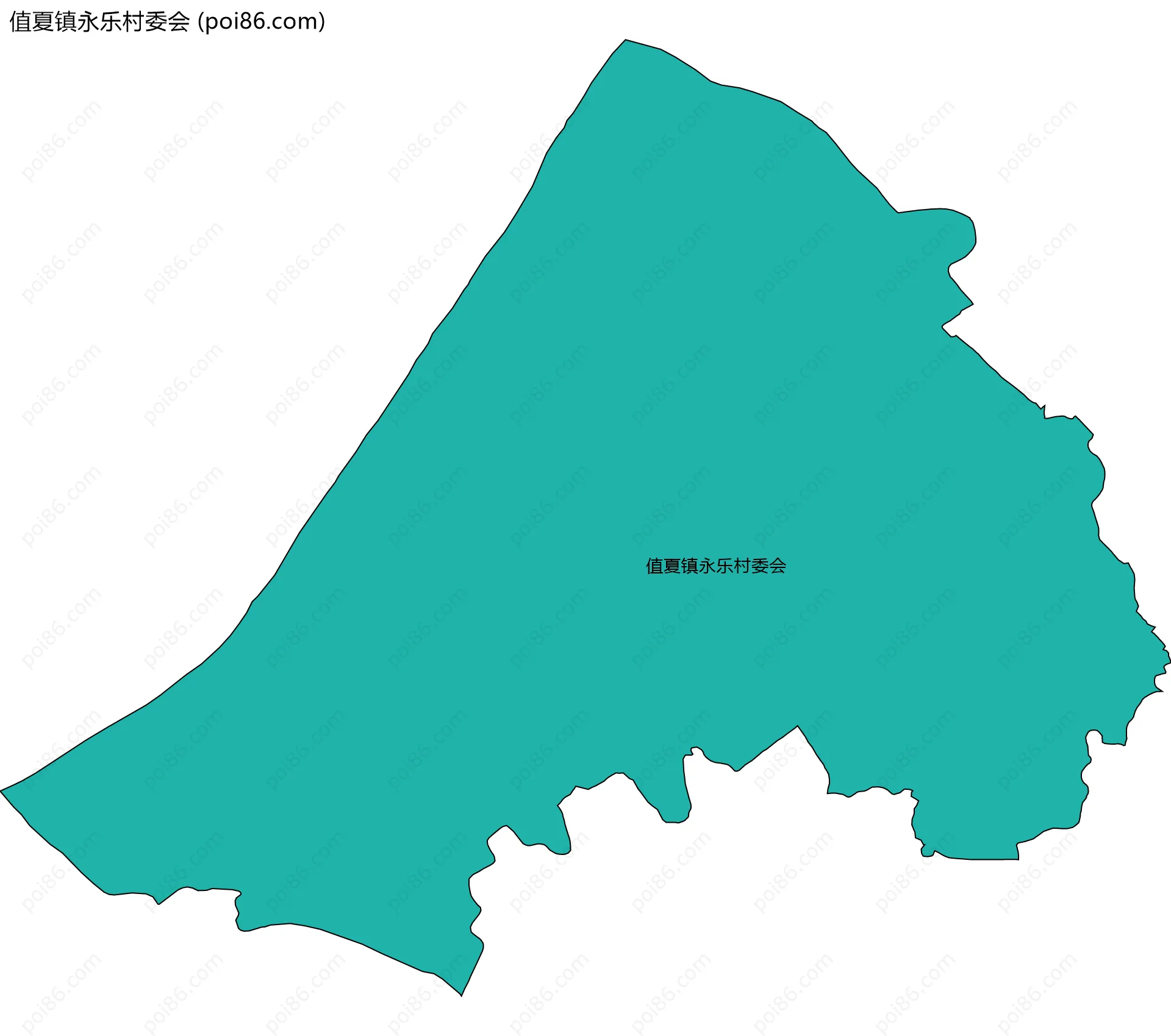 值夏镇永乐村委会边界地图