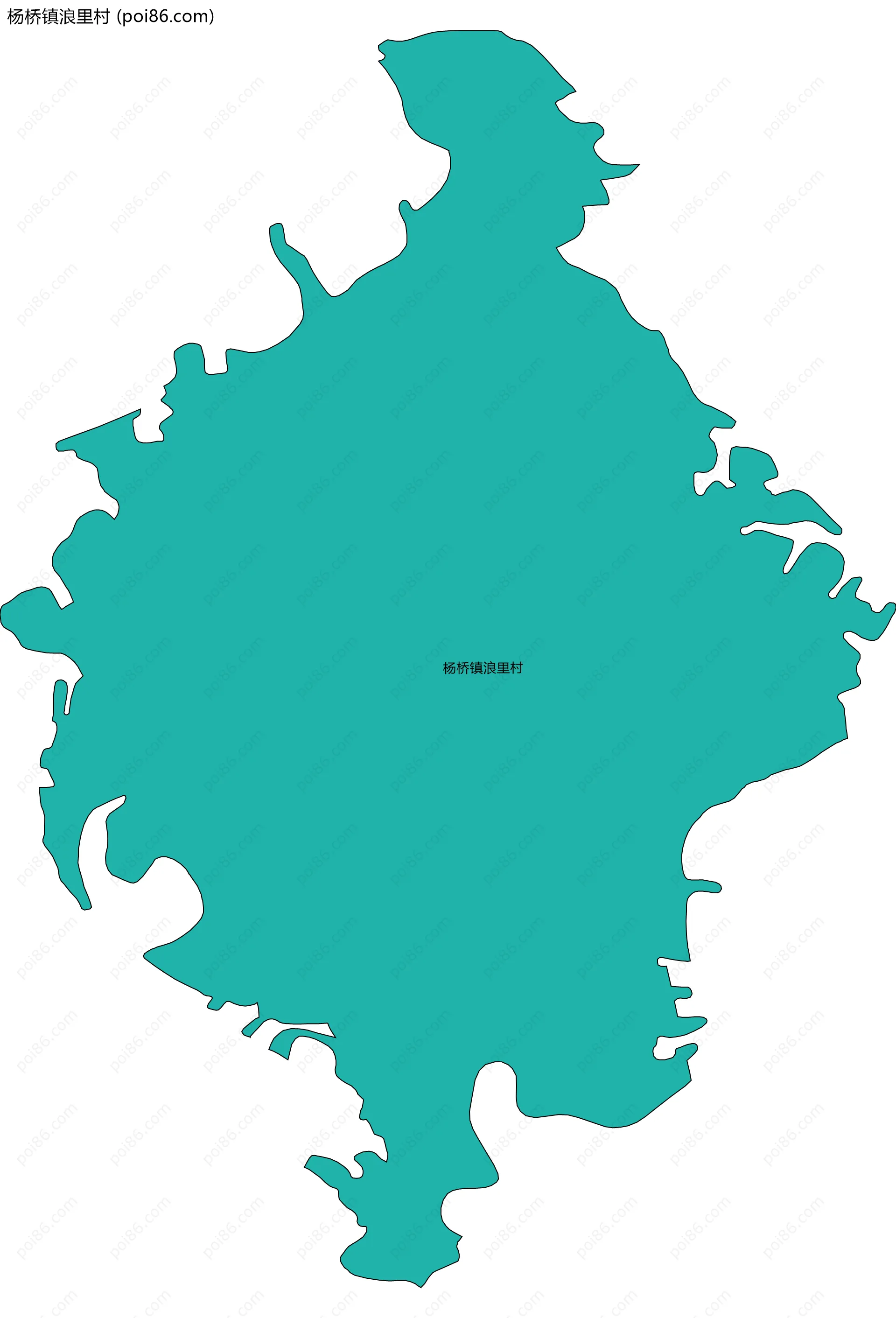 杨桥镇浪里村边界地图