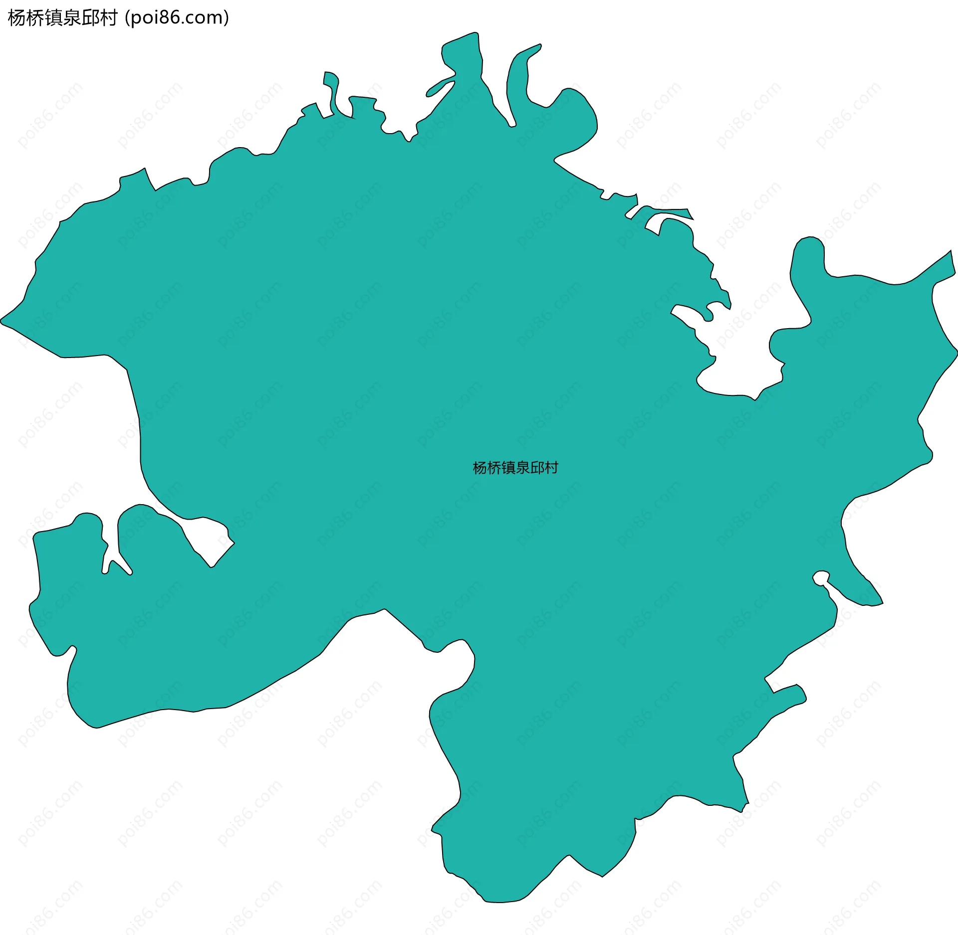 杨桥镇泉邱村边界地图