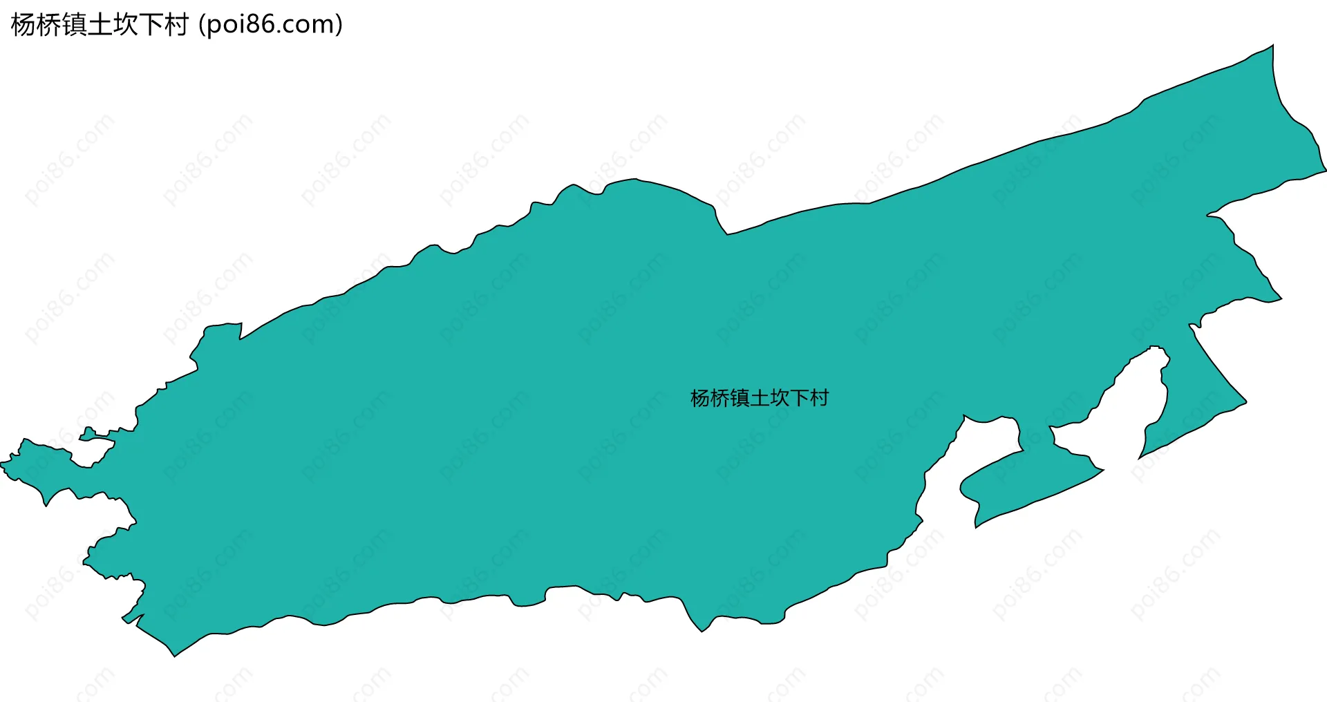 杨桥镇土坎下村边界地图