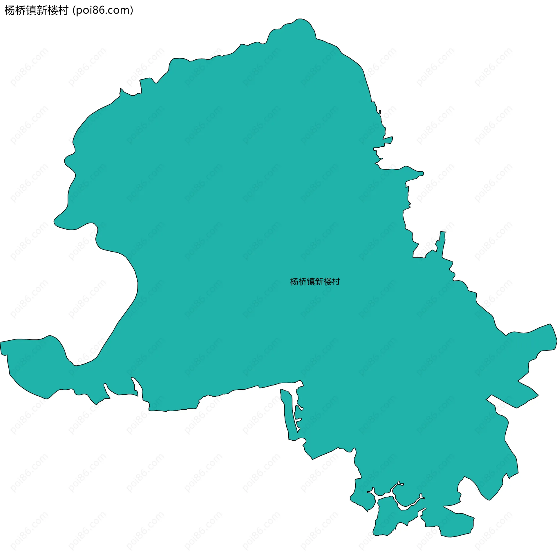 杨桥镇新楼村边界地图