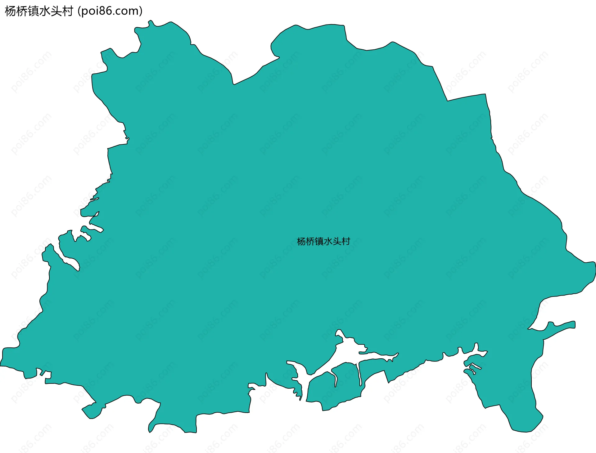 杨桥镇水头村边界地图