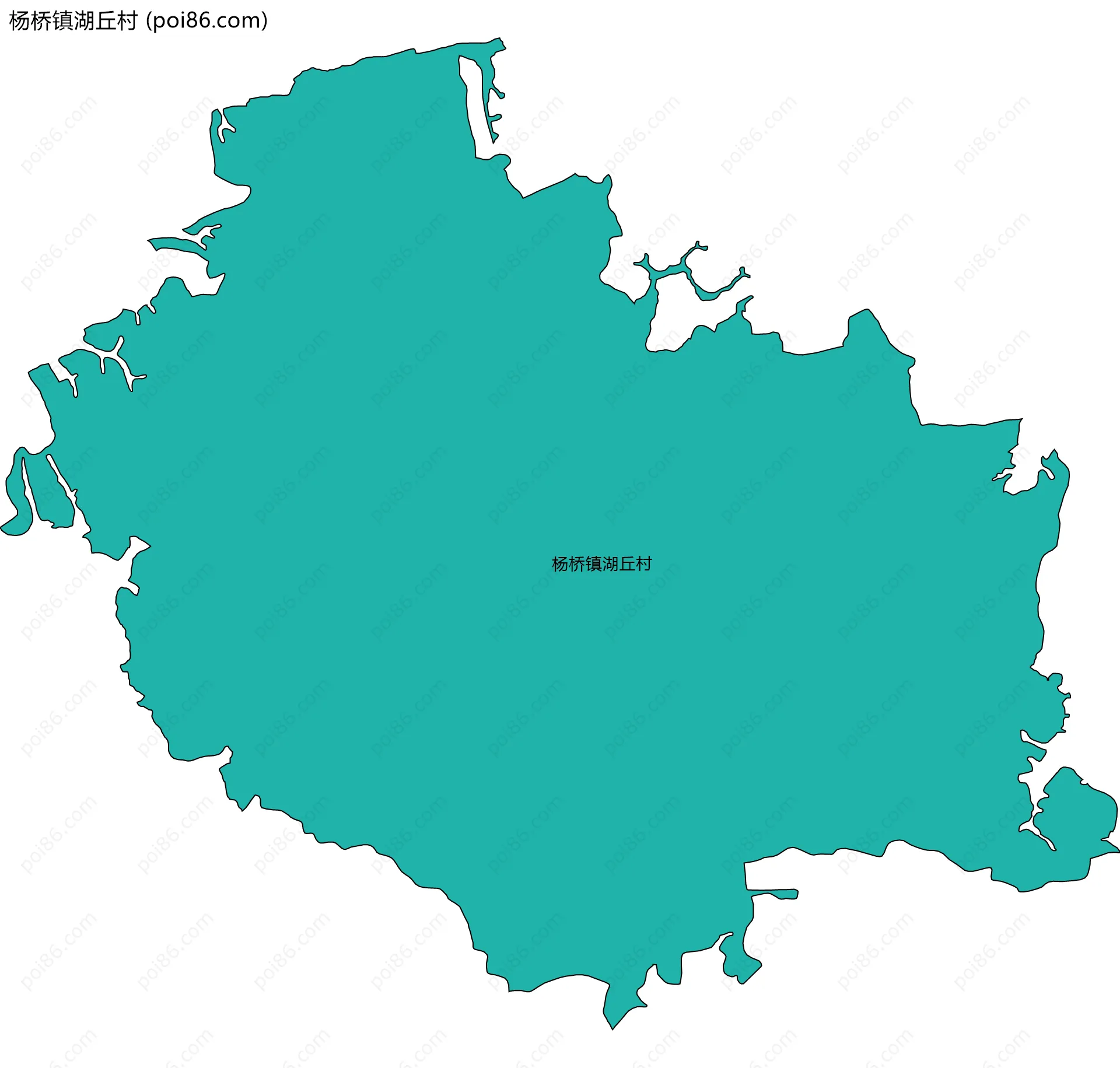 杨桥镇湖丘村边界地图