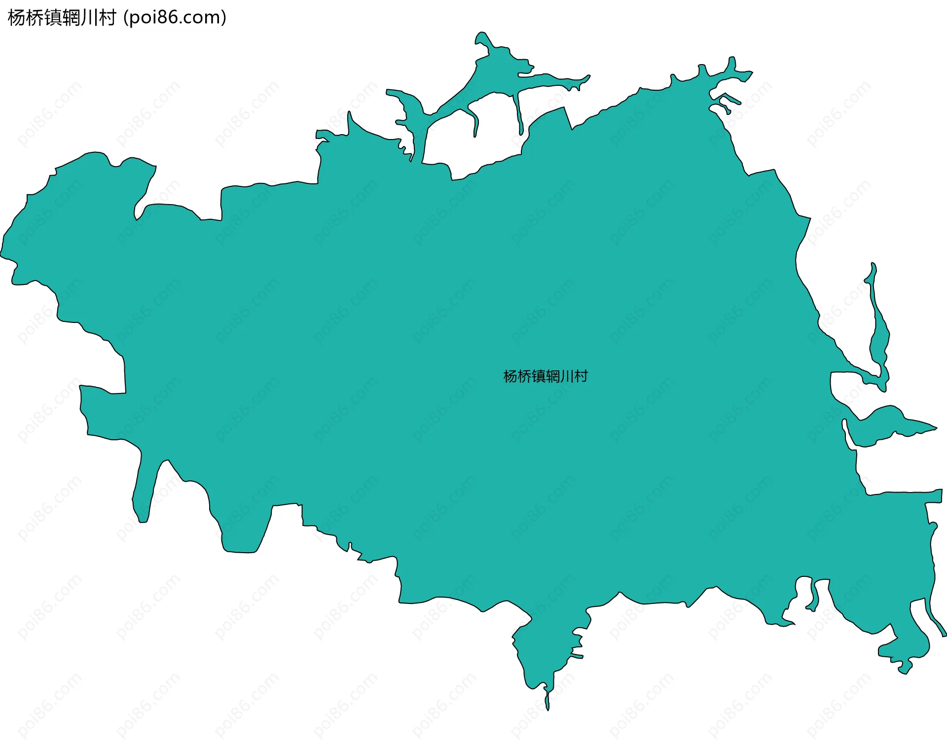 杨桥镇辋川村边界地图